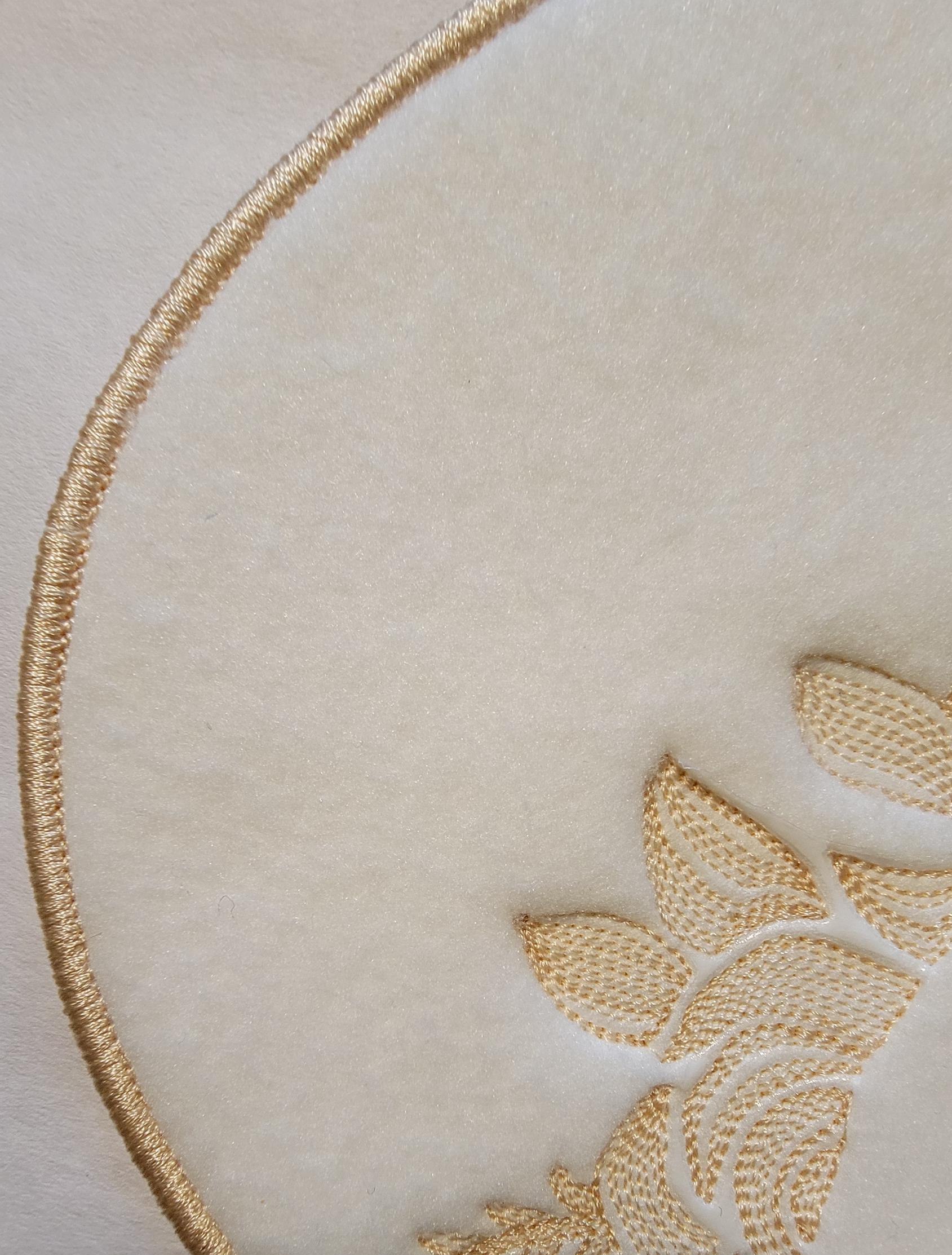 Rabbit embossed in White Fleece, Rabbit Patches,