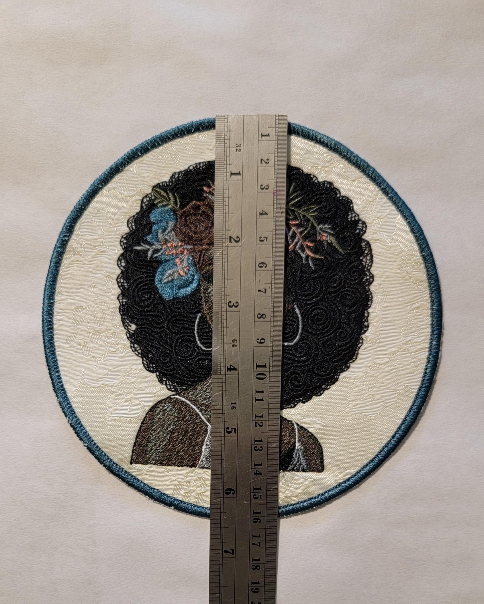 Black Sista, Black Woman, African American Lady, Iron-on Patch, Embroidered Black Woman Patch - Black Girl Magic - Representation Matters