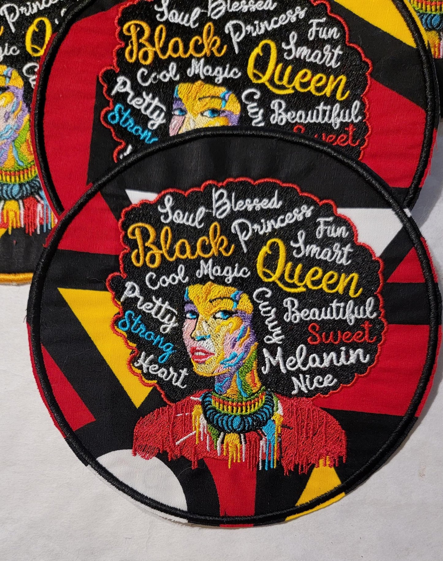 Black Girl Magic Iron-on patches, Abstract Patches, Black Women, African American