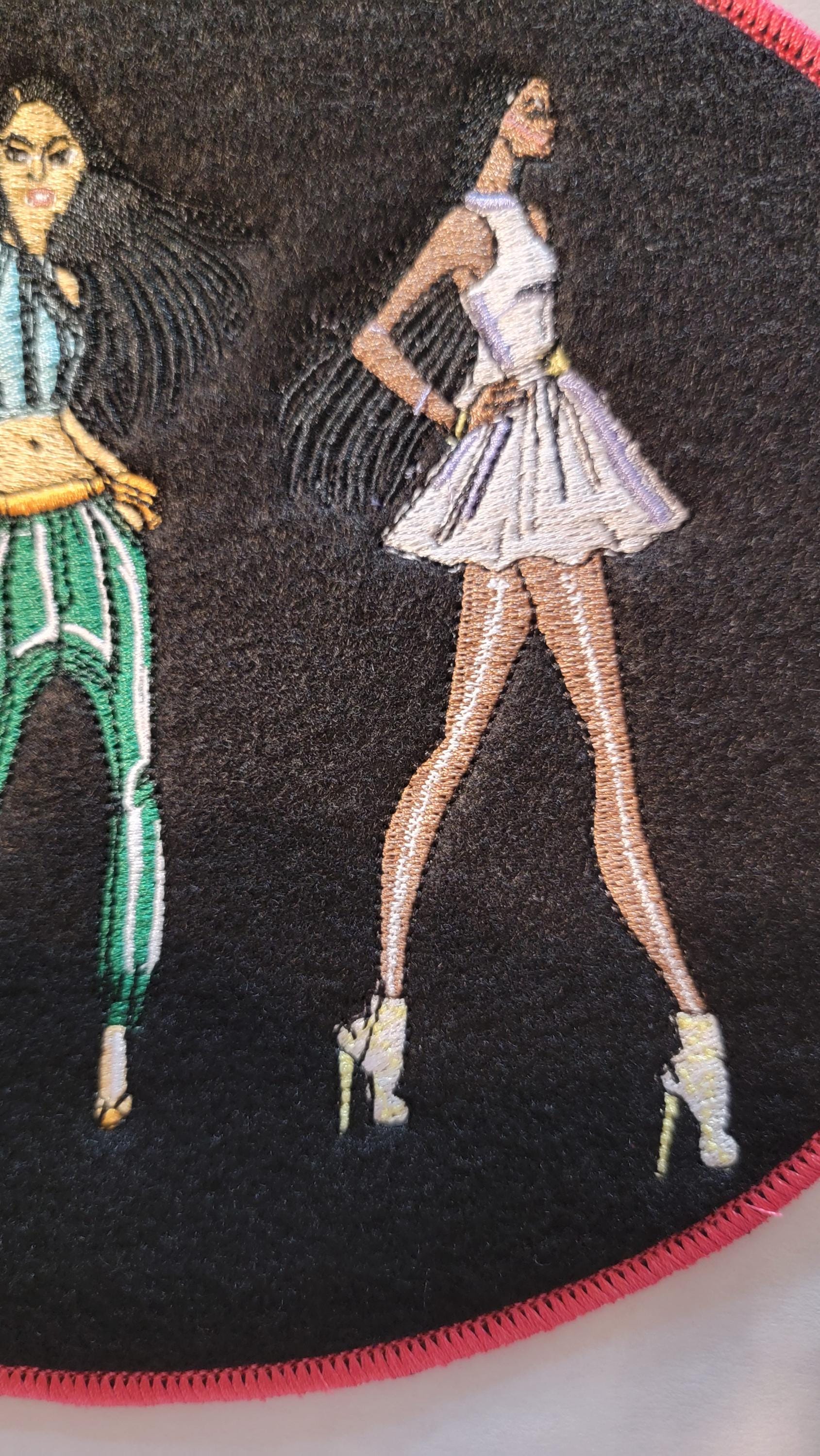 Sassy Ladies Black Felt Patch