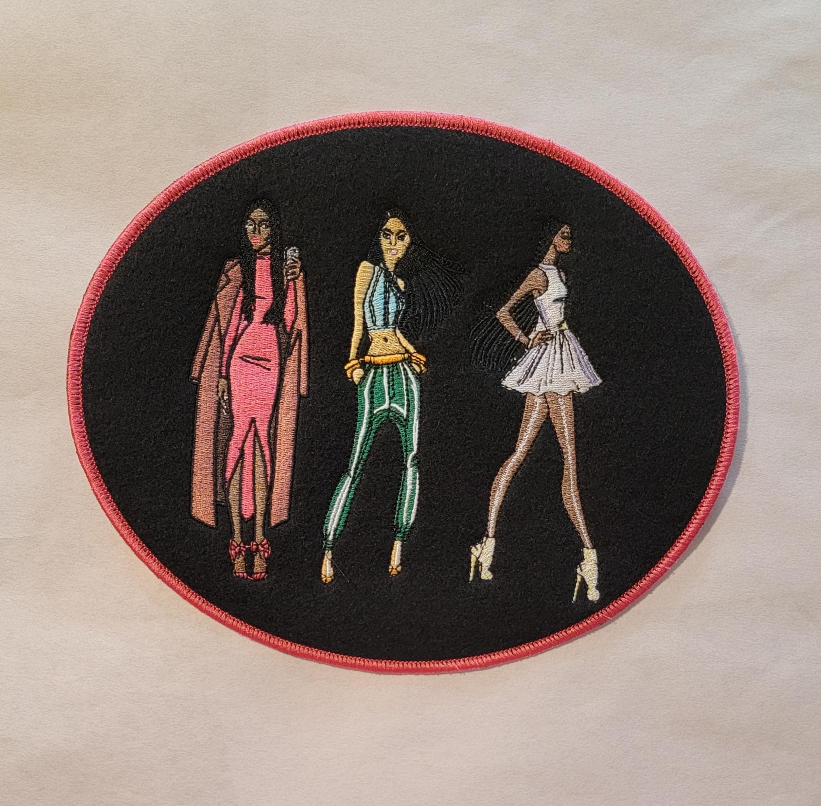 Sassy Ladies Black Felt Patch