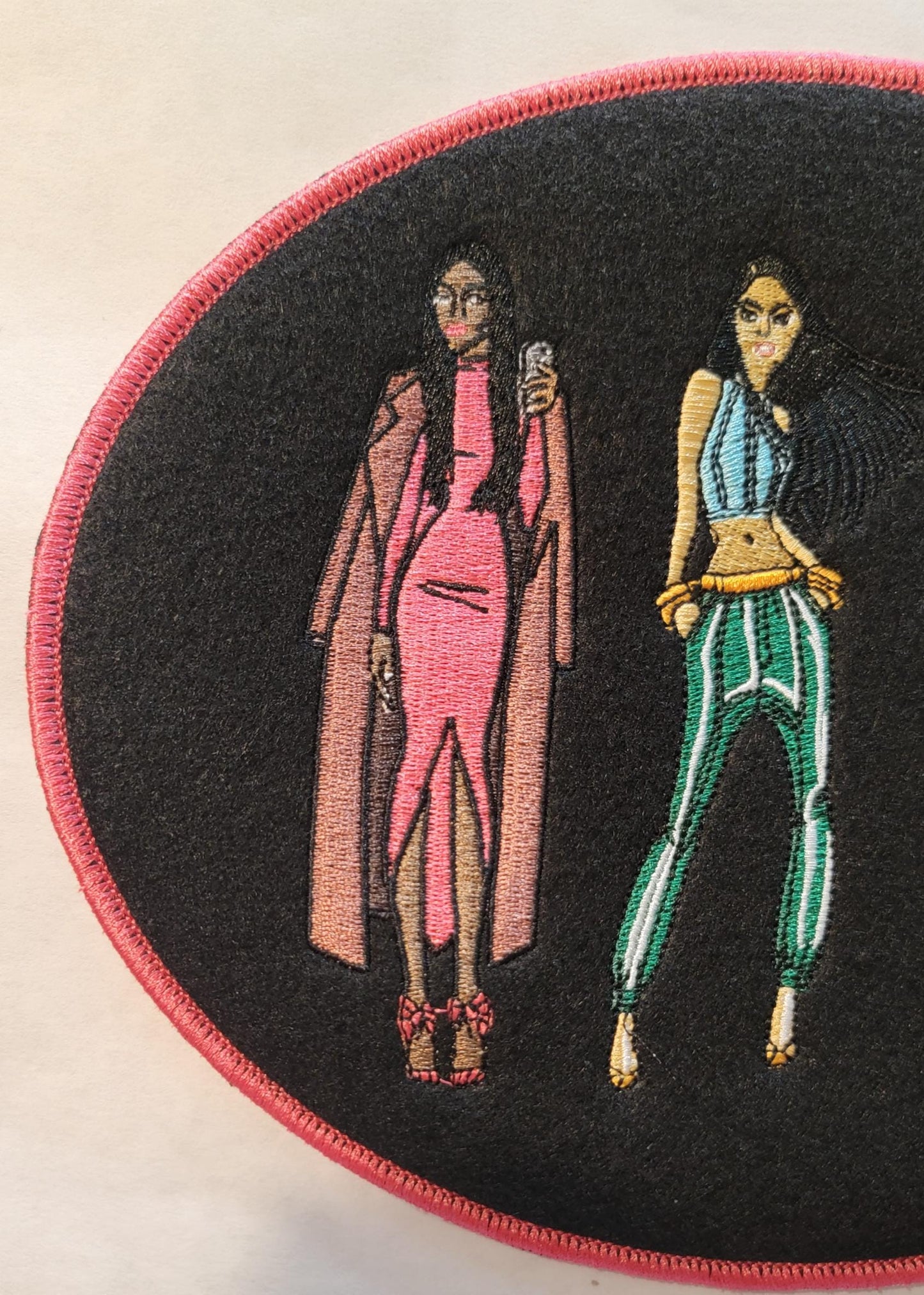 Sassy Ladies Black Felt Patch