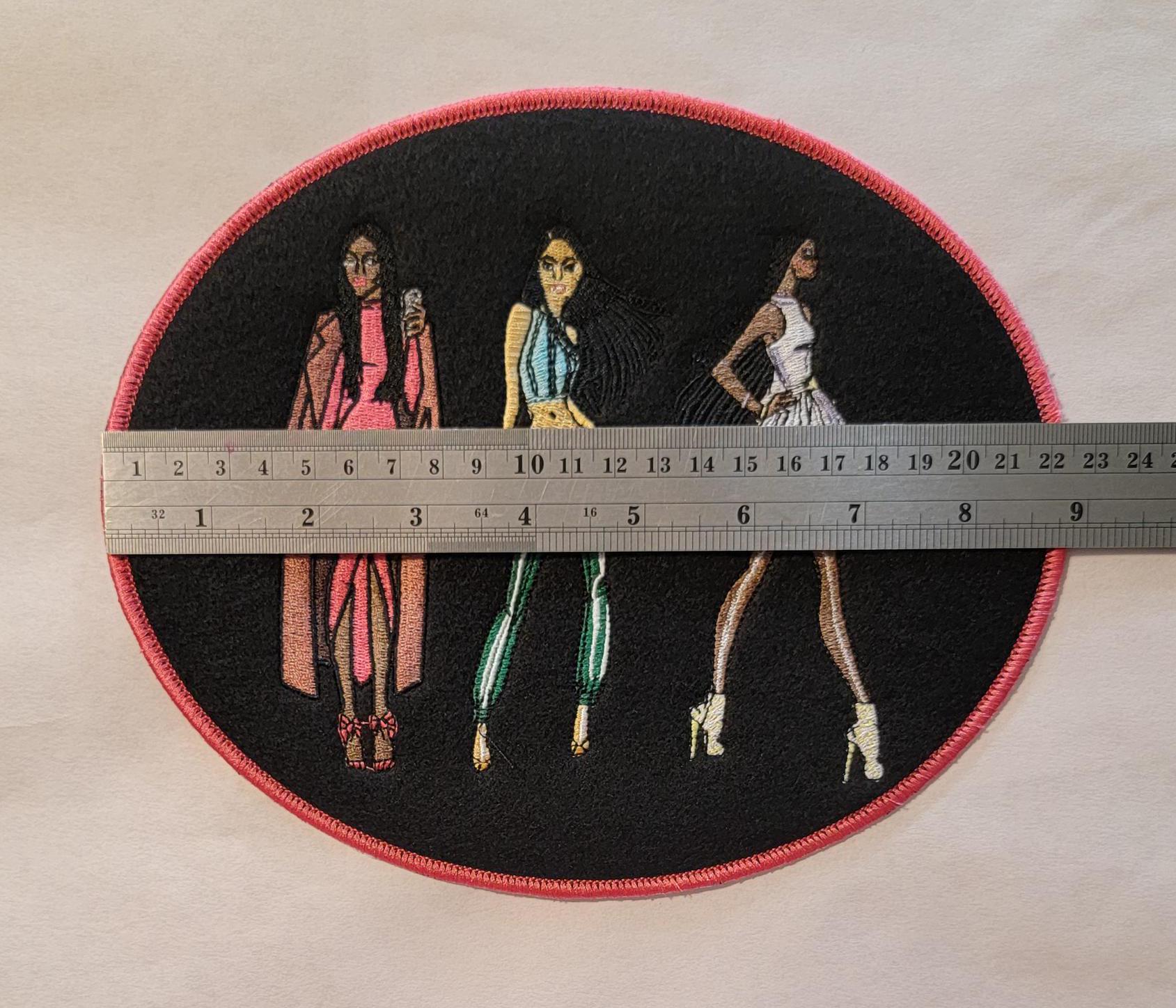 Sassy Ladies Black Felt Patch