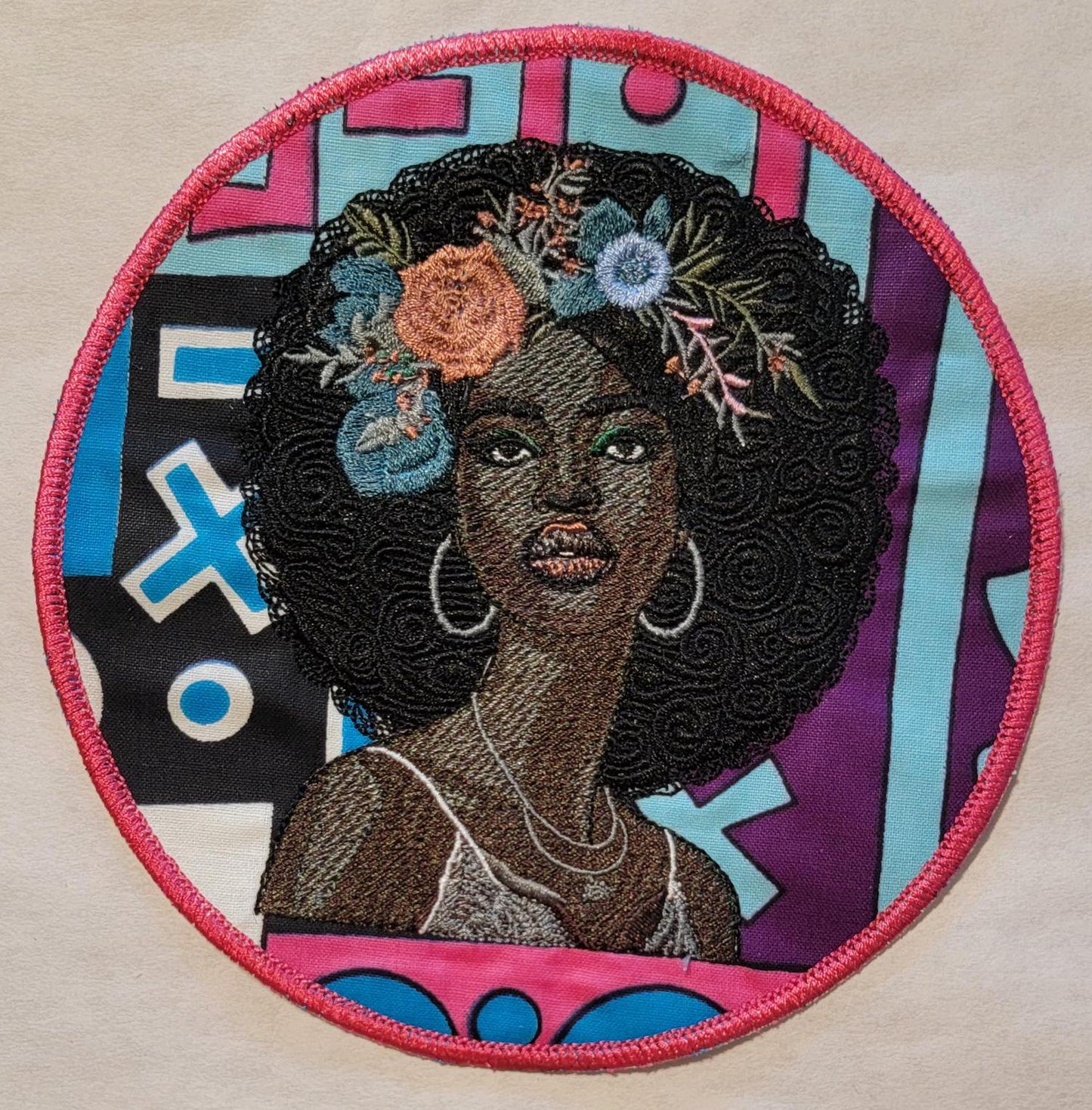 Black Girl Magic stitched out on a Patch. For the Culture Patch, African American Women. Black Afro Patches, Ebony, Melanin, Bold, and Joy.