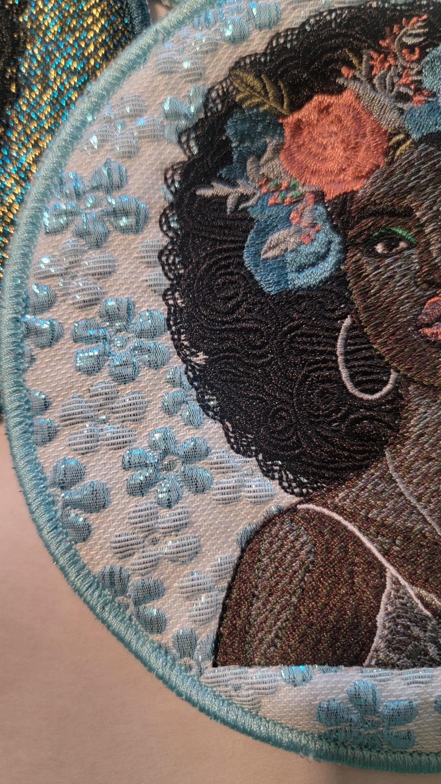 African American Black Sisters Patch, Black Women Abstract, Black Girl Magic, Afrocentric Patch, Brown Skin Girl Patches, Afro Woman