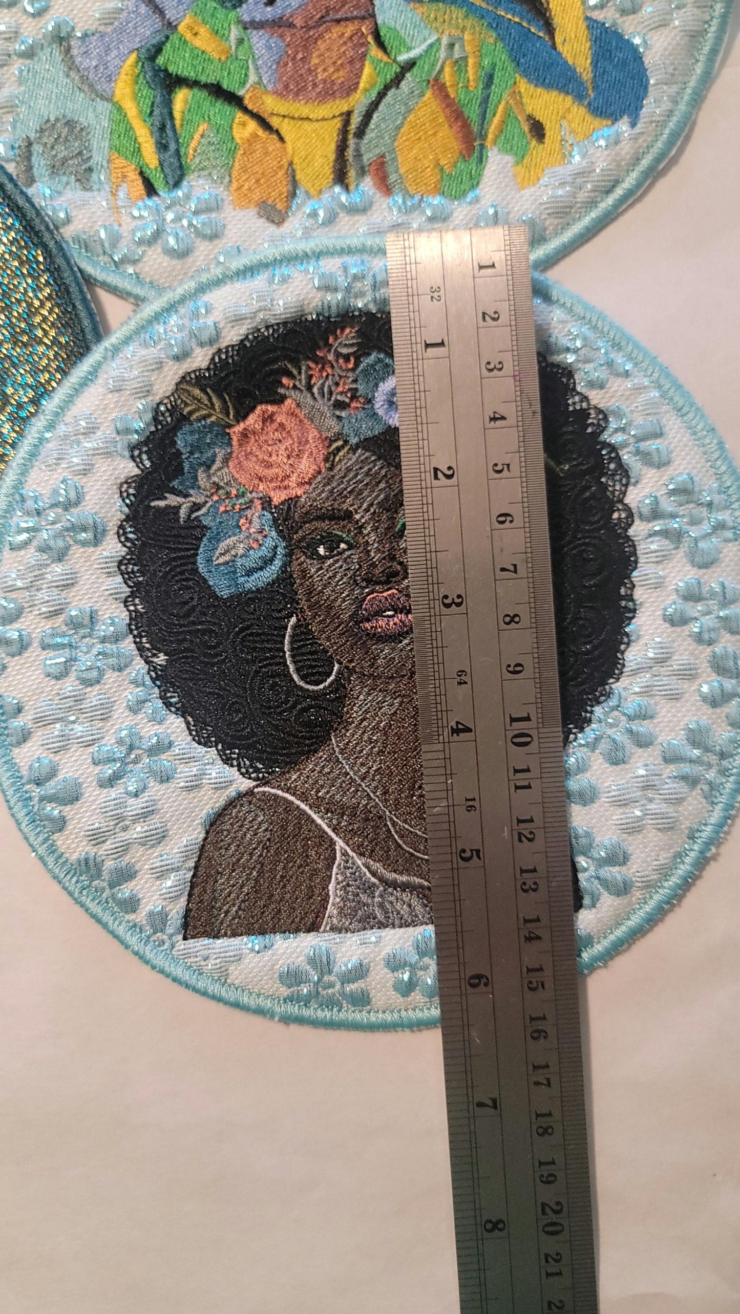 African American Black Sisters Patch, Black Women Abstract, Black Girl Magic, Afrocentric Patch, Brown Skin Girl Patches, Afro Woman