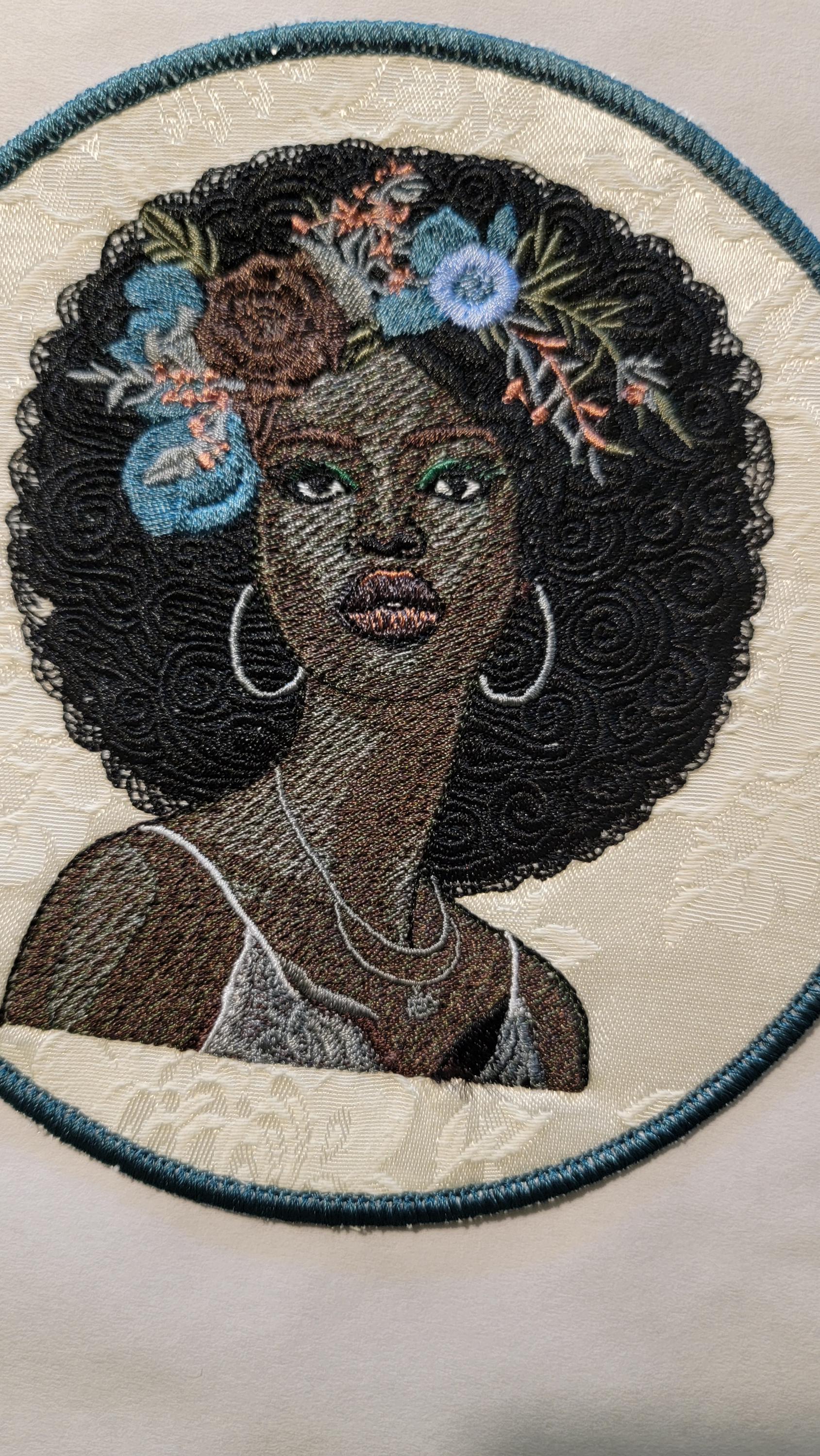 Black Sista, Black Woman, African American Lady, Iron-on Patch, Embroidered Black Woman Patch - Black Girl Magic - Representation Matters