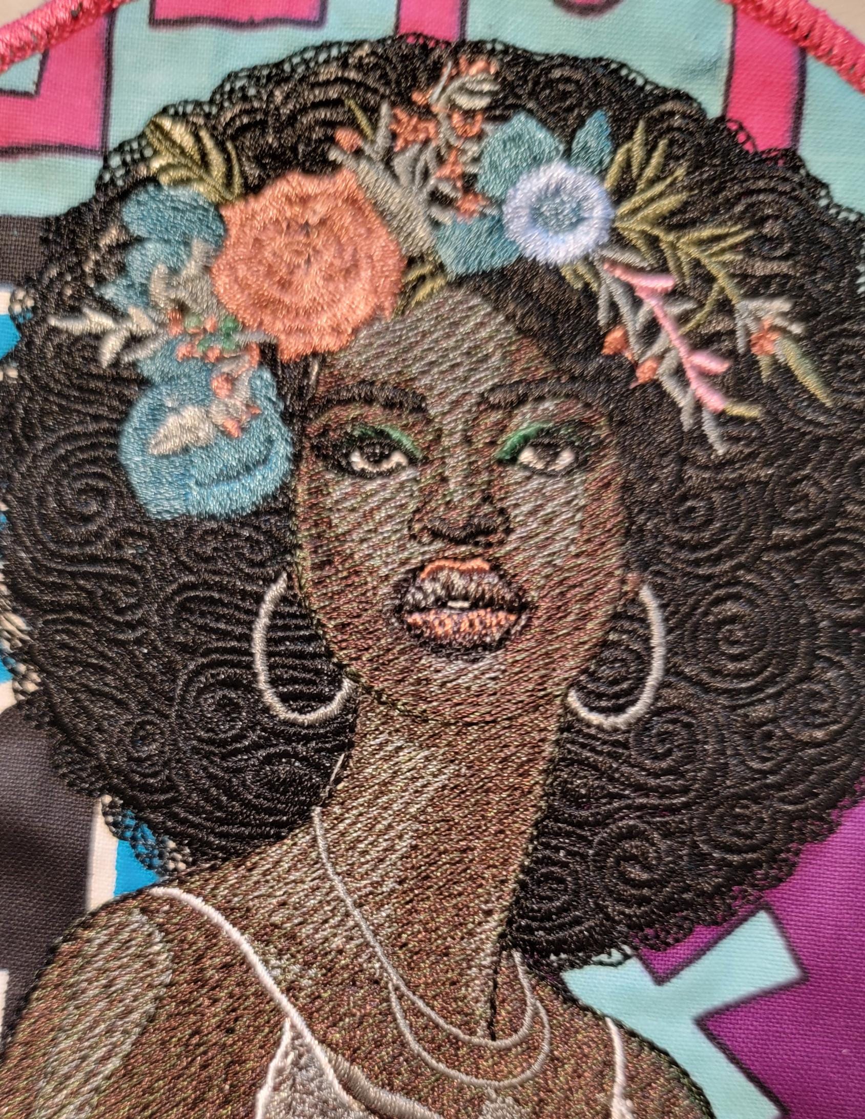 Black Girl Magic stitched out on a Patch. For the Culture Patch, African American Women. Black Afro Patches, Ebony, Melanin, Bold, and Joy.