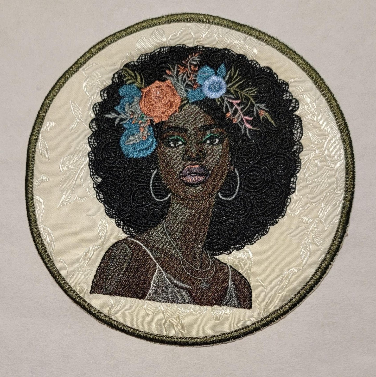 Black Sista, Black Woman, African American Lady, Iron-on Patch, Embroidered Black Woman Patch - Black Girl Magic - Representation Matters