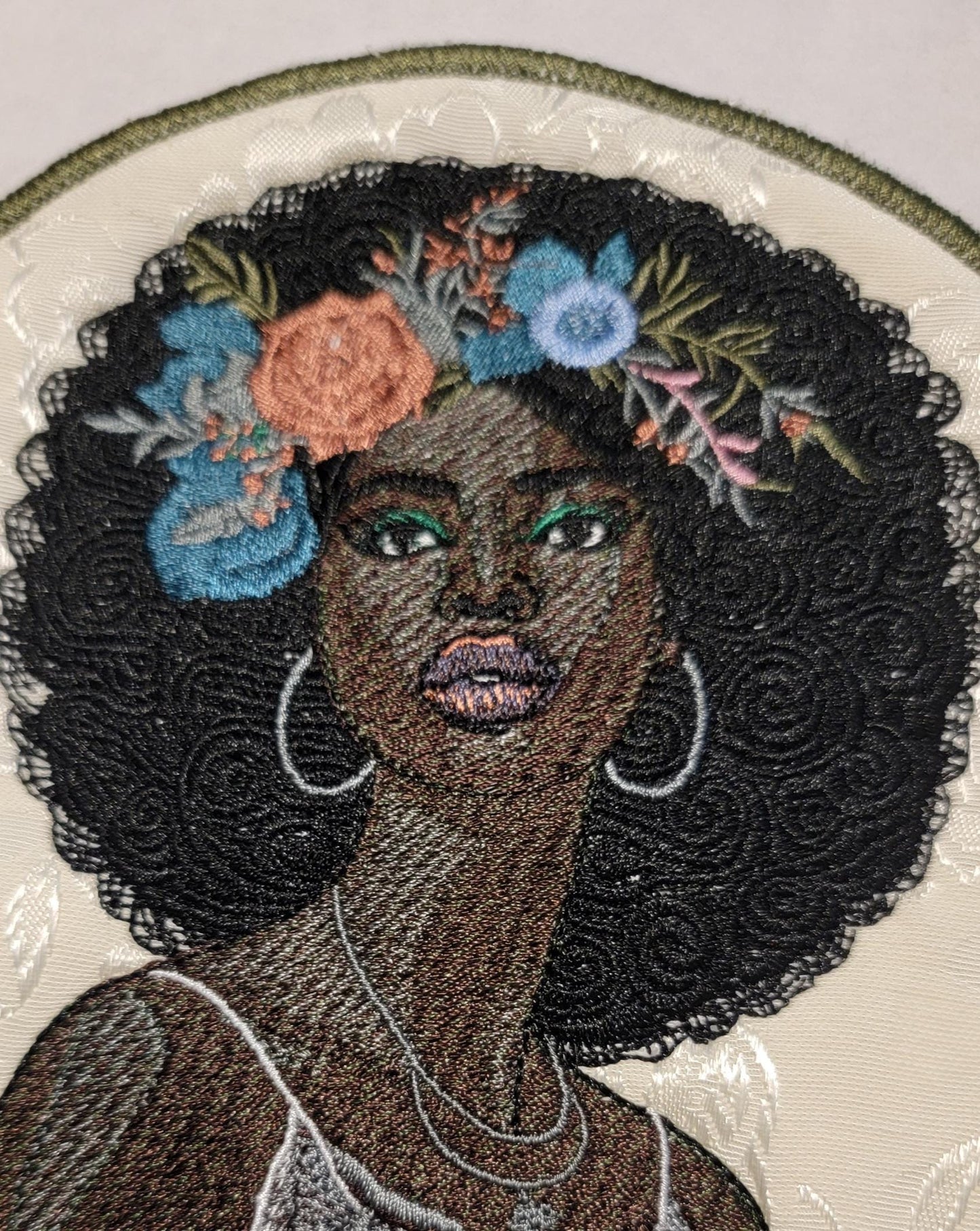 Black Sista, Black Woman, African American Lady, Iron-on Patch, Embroidered Black Woman Patch - Black Girl Magic - Representation Matters
