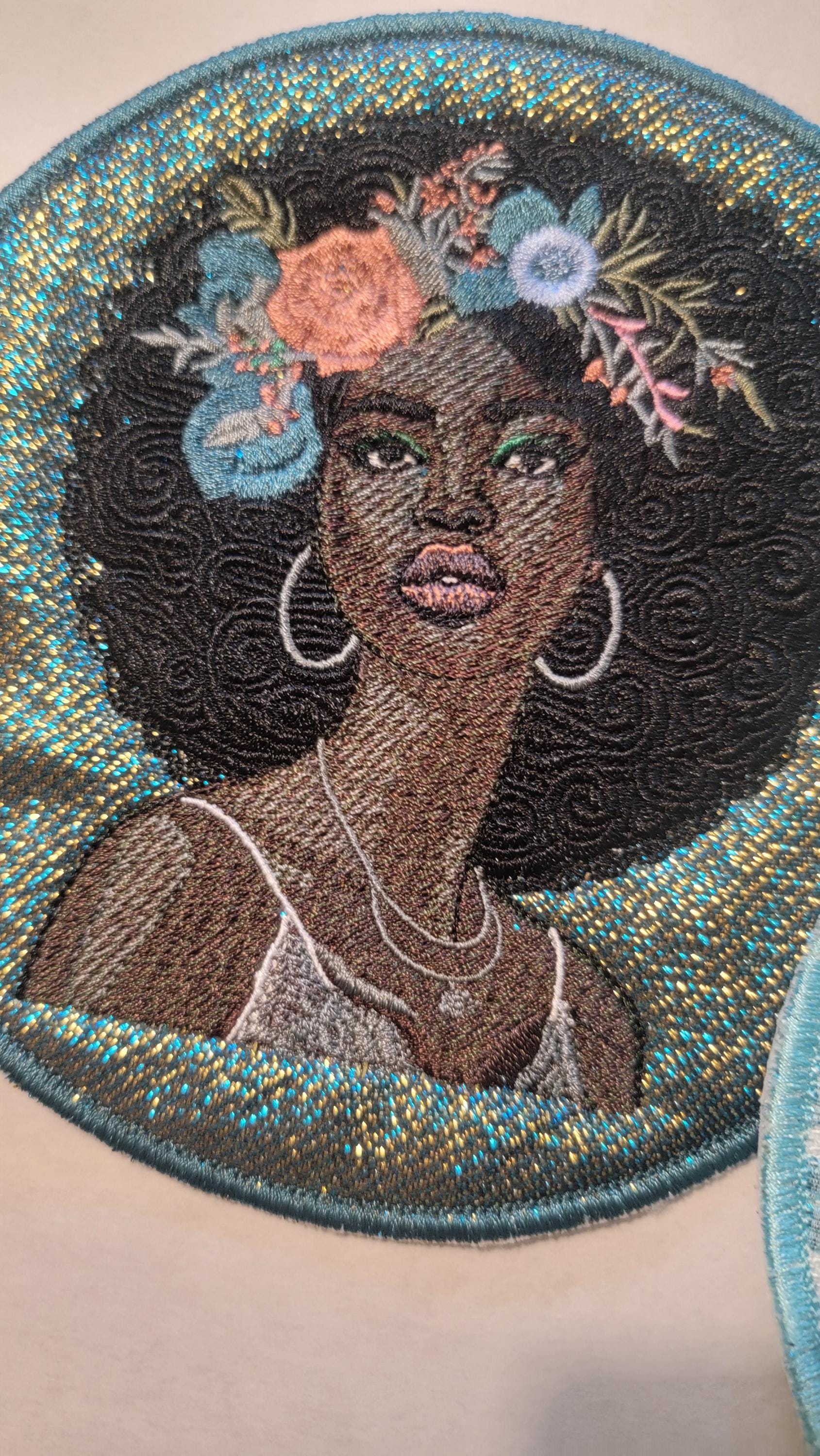 African American Black Sisters Patch, Black Women Abstract, Black Girl Magic, Afrocentric Patch, Brown Skin Girl Patches, Afro Woman