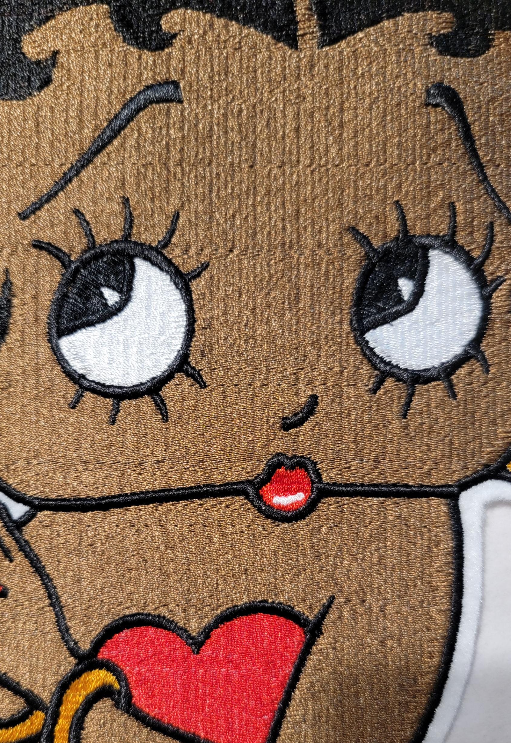 Black Betty Boop, Extra large Back Patch, 8.5+" Patch, Vintage Cartoon Icon, Black History, Black Girl Magic