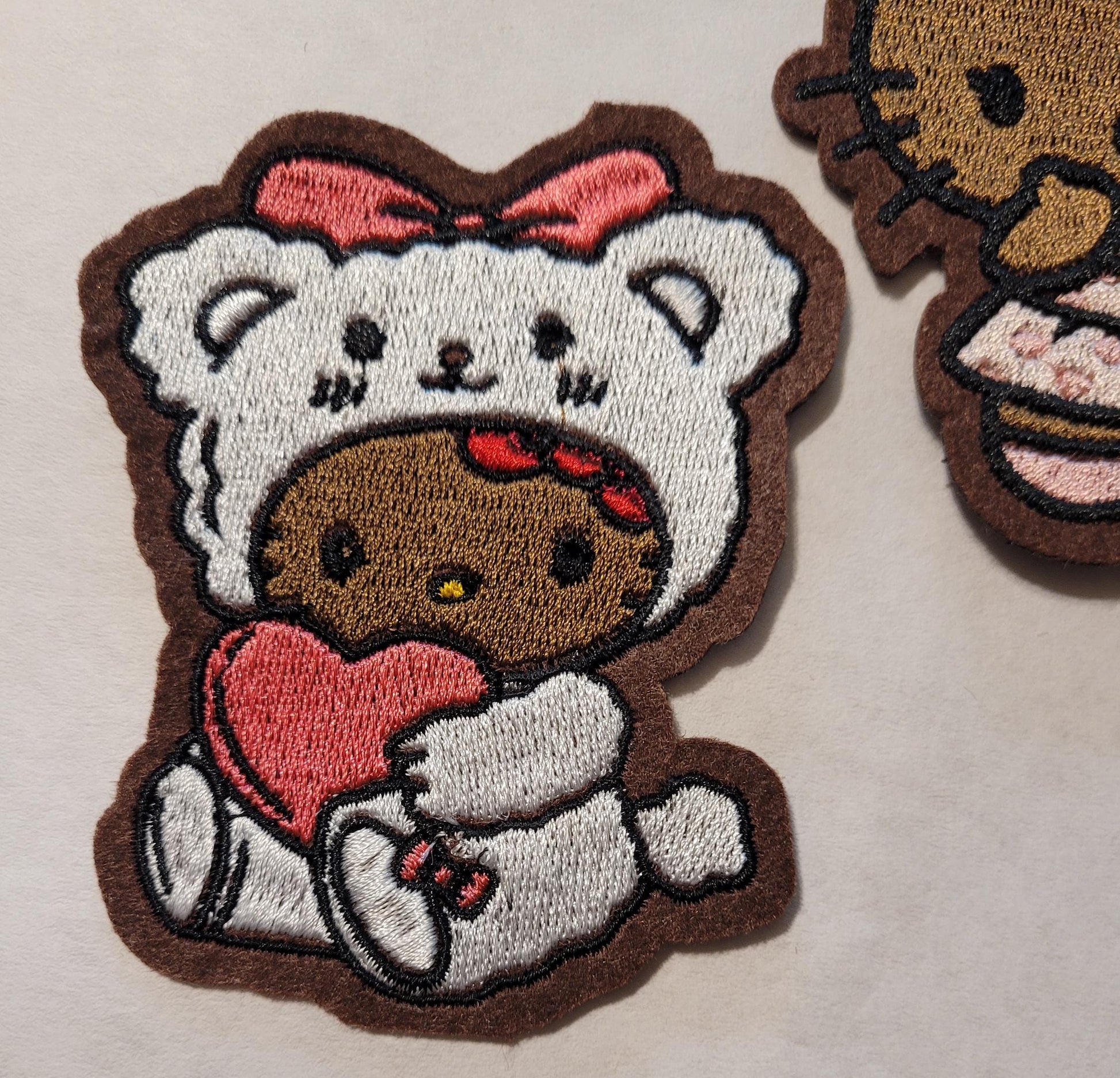 African American H Kitty Patch Iron-On - Embroidered Design, Black H Kitty Patch - Cultural Representation, Melanin, Diverse, Urban,