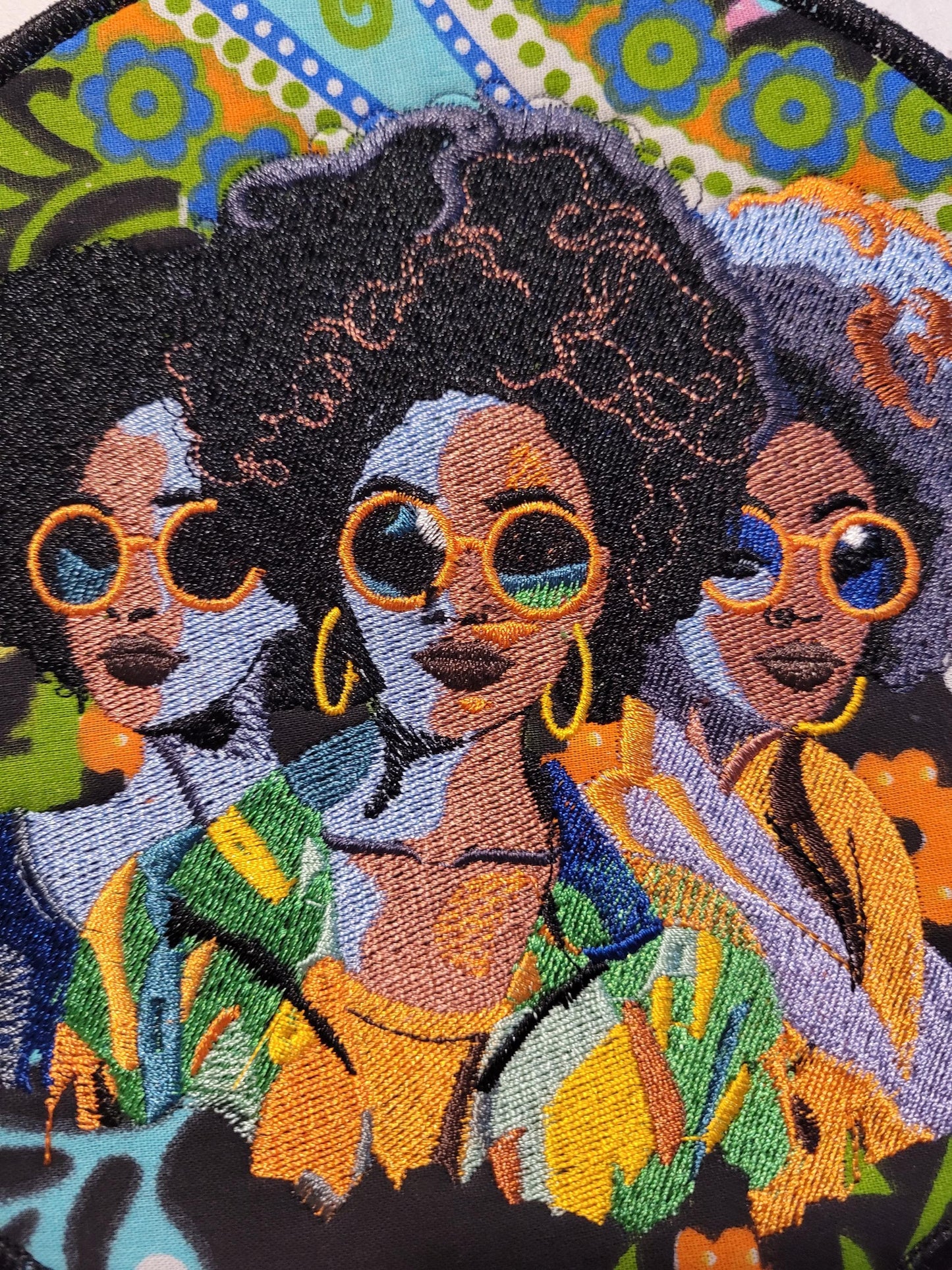 African American Black Sisters Patch, Abstract, Black Girl Magic, Afrocentric Patches, Patches for the Culture
