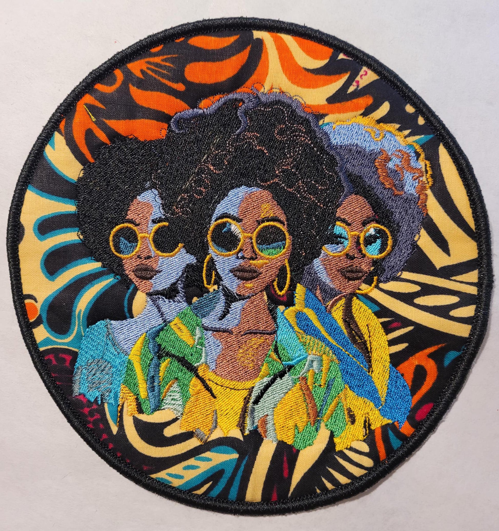 African American Black Sisters Patch, Abstract, Black Girl Magic, Afrocentric Patches, Patches for the Culture