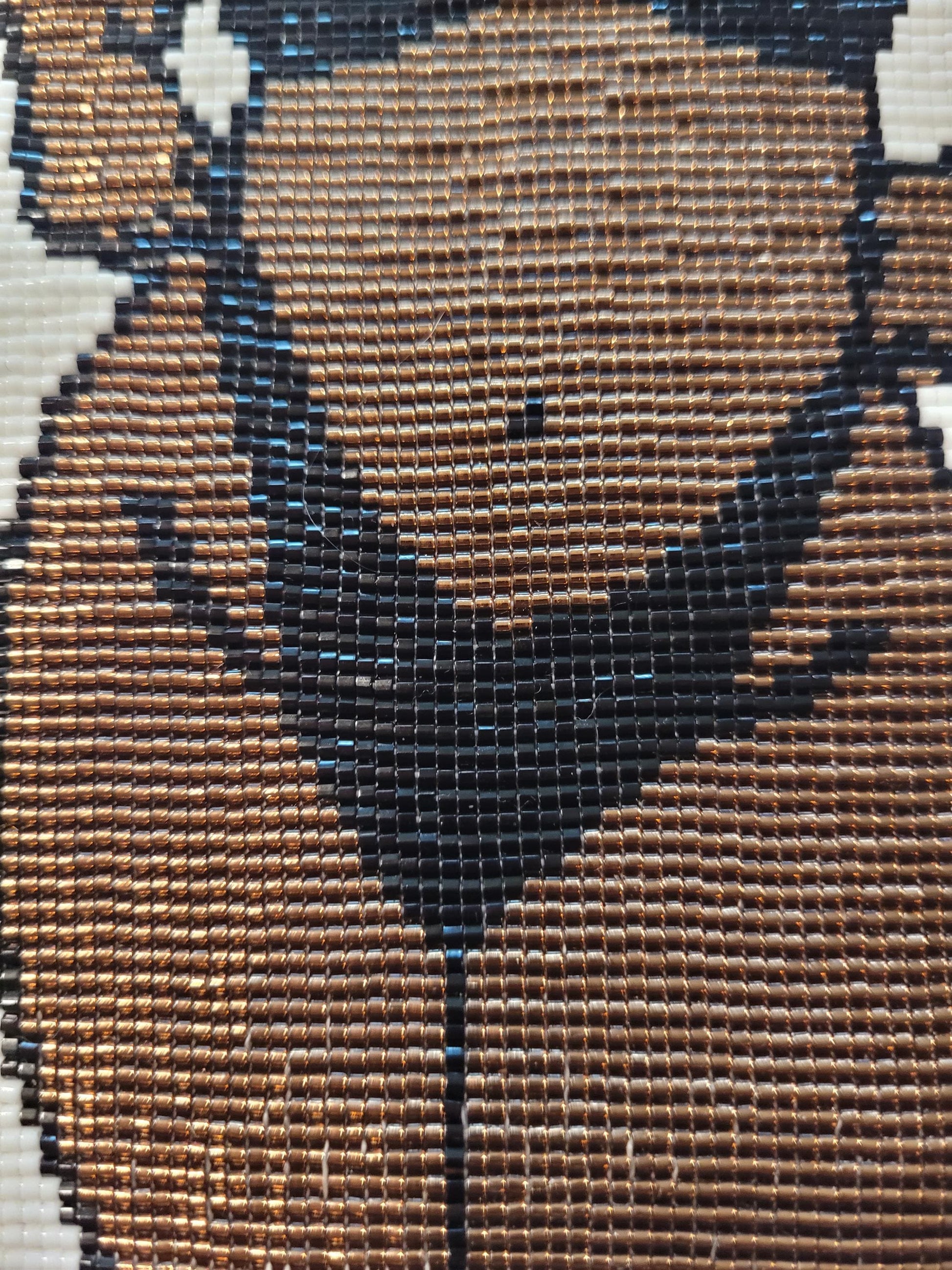 Body Positivity Handmade beaded tapestry, Includes walnut tapestry rod, Unique, textured art, Approx. 6x4 inches, Bead Work, Wall Art,