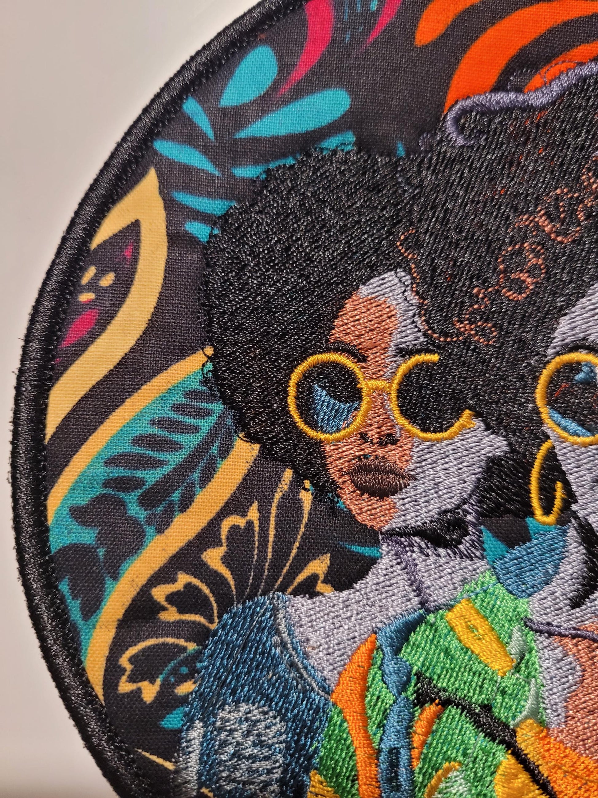 African American Black Sisters Patch, Abstract, Black Girl Magic, Afrocentric Patches, Patches for the Culture