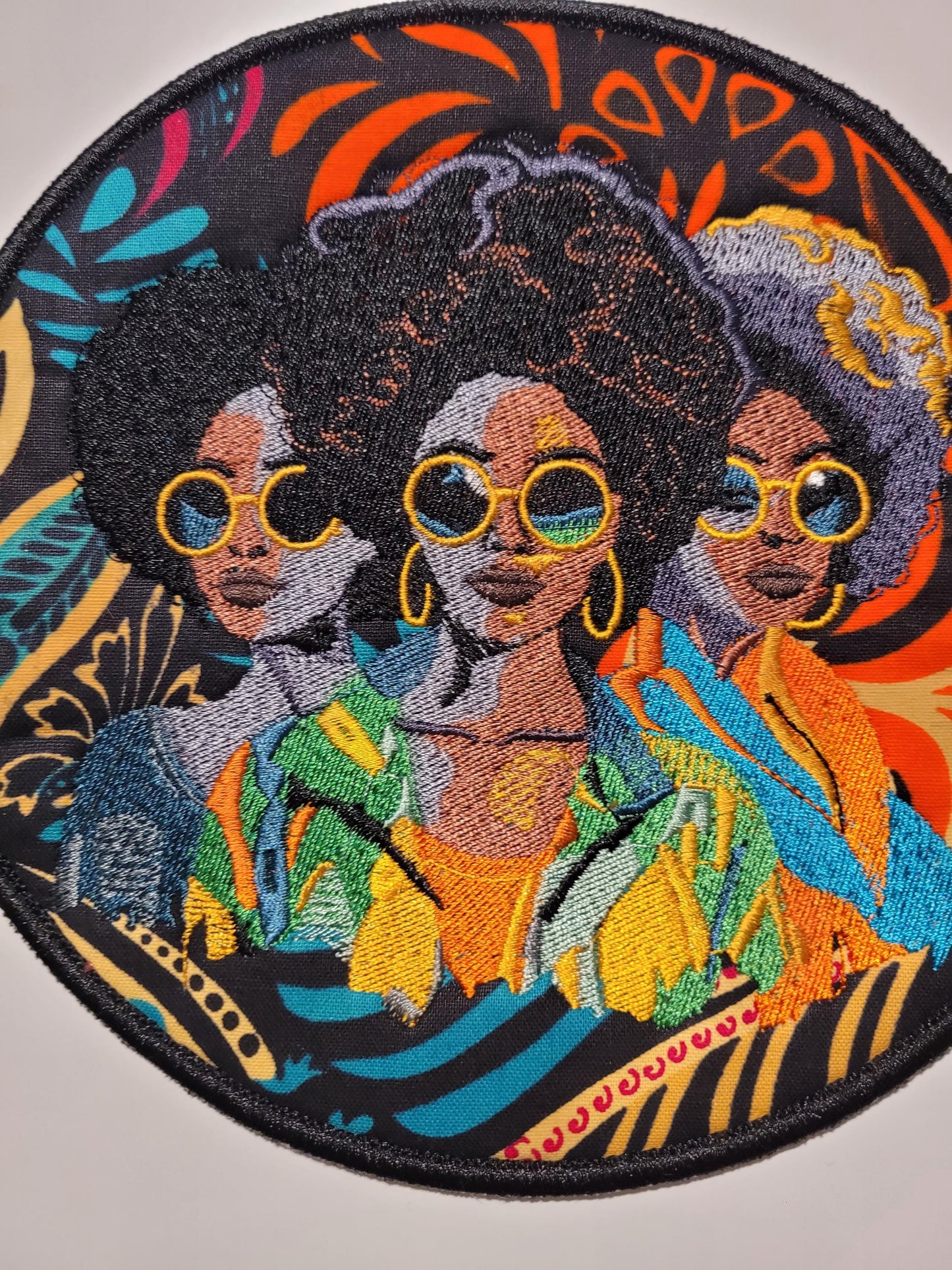 African American Black Sisters Patch, Abstract, Black Girl Magic, Afrocentric Patches, Patches for the Culture