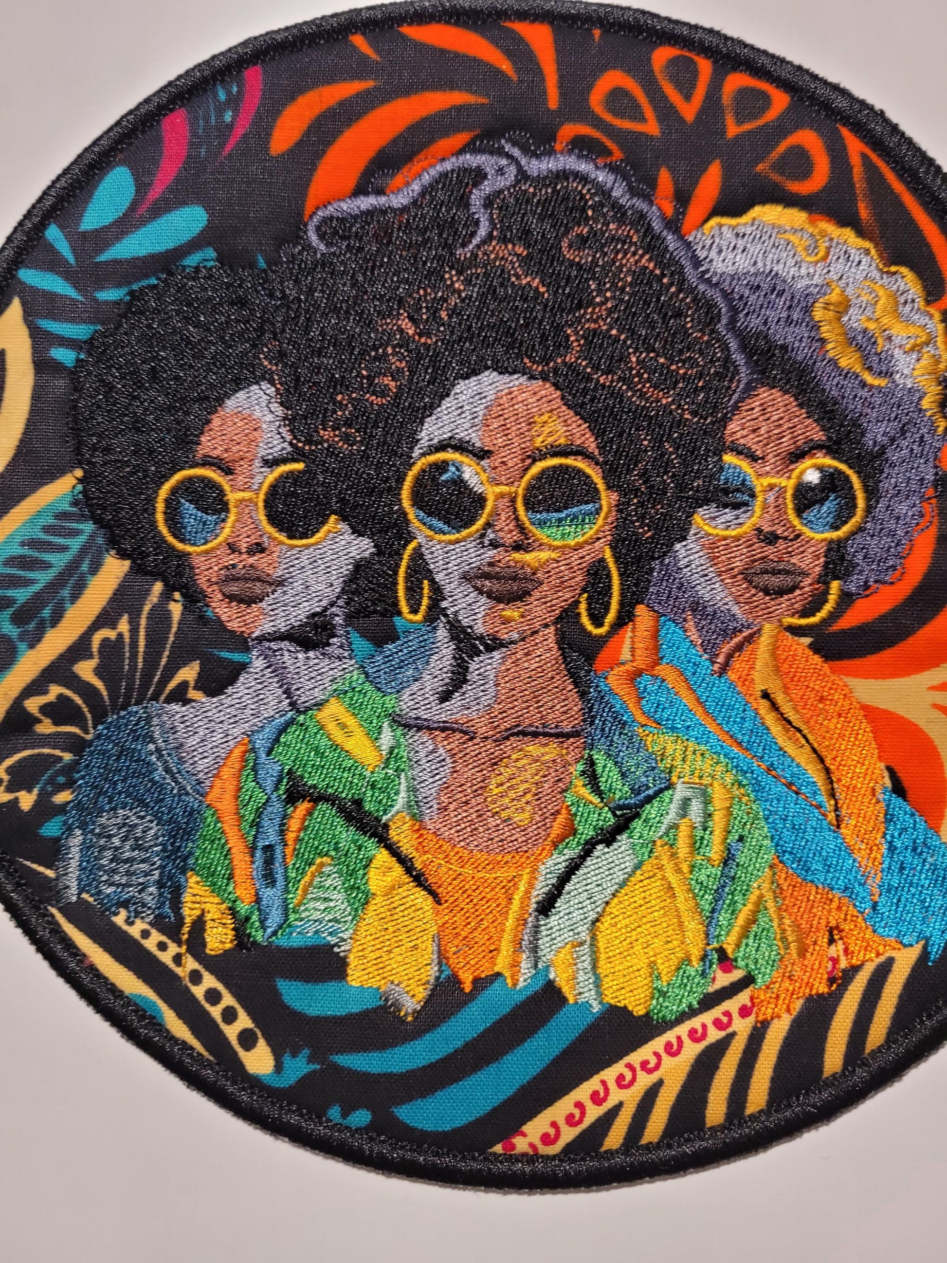 African American Black Sisters Patch, Abstract, Black Girl Magic, Afrocentric Patches, Patches for the Culture