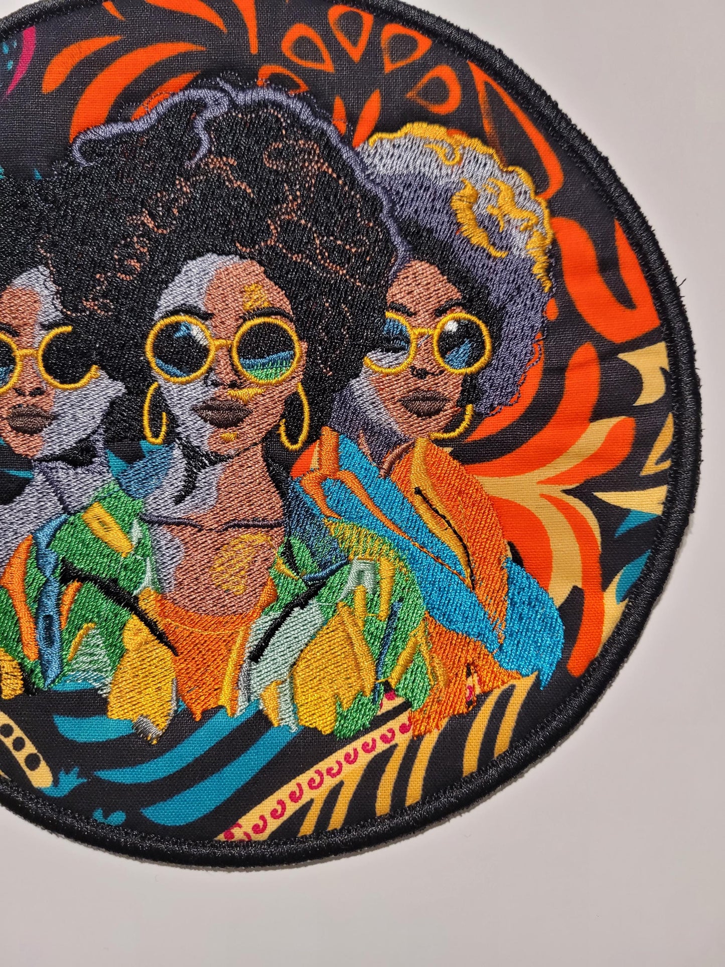 African American Black Sisters Patch, Abstract, Black Girl Magic, Afrocentric Patches, Patches for the Culture