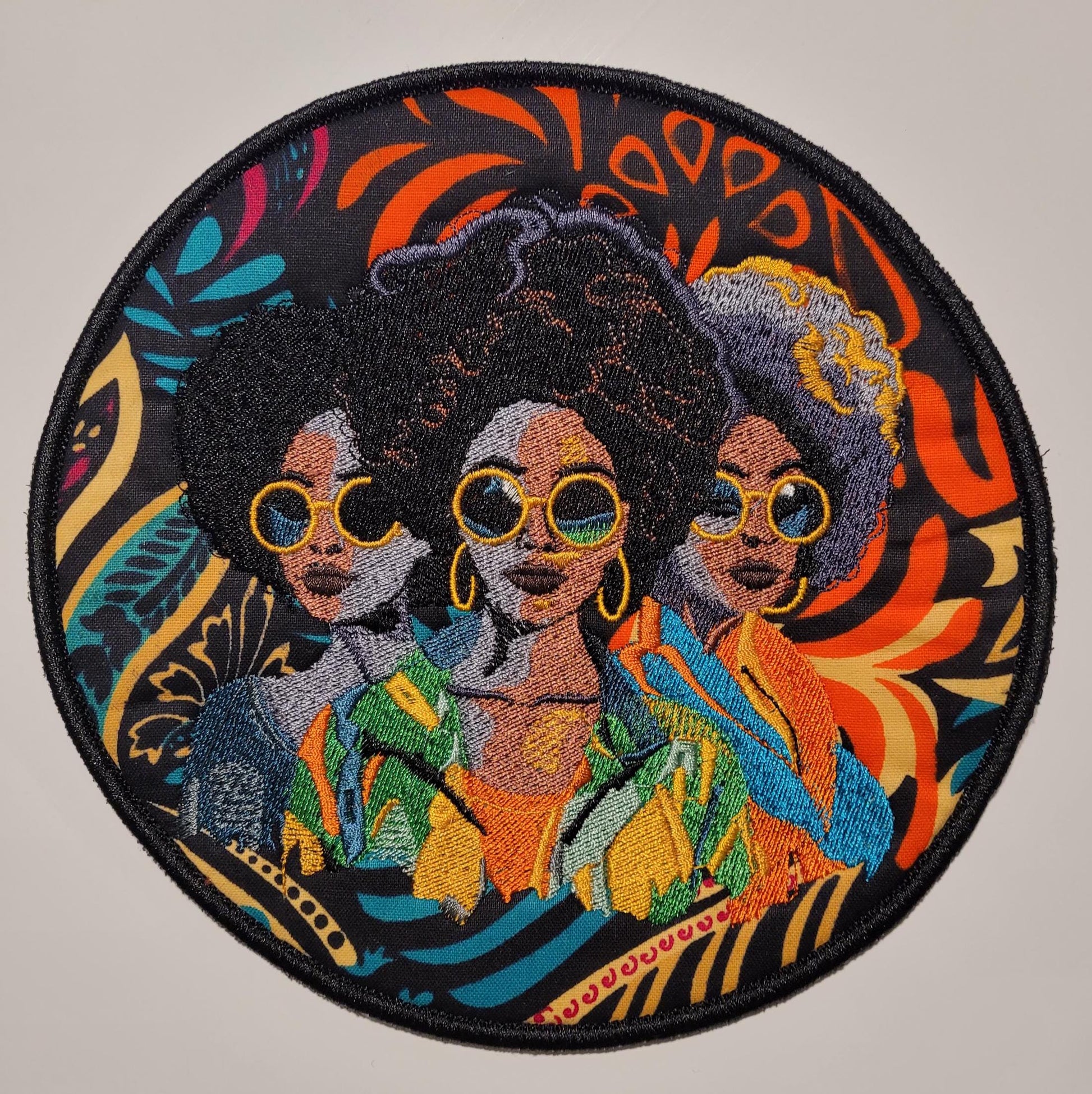 African American Black Sisters Patch, Abstract, Black Girl Magic, Afrocentric Patches, Patches for the Culture