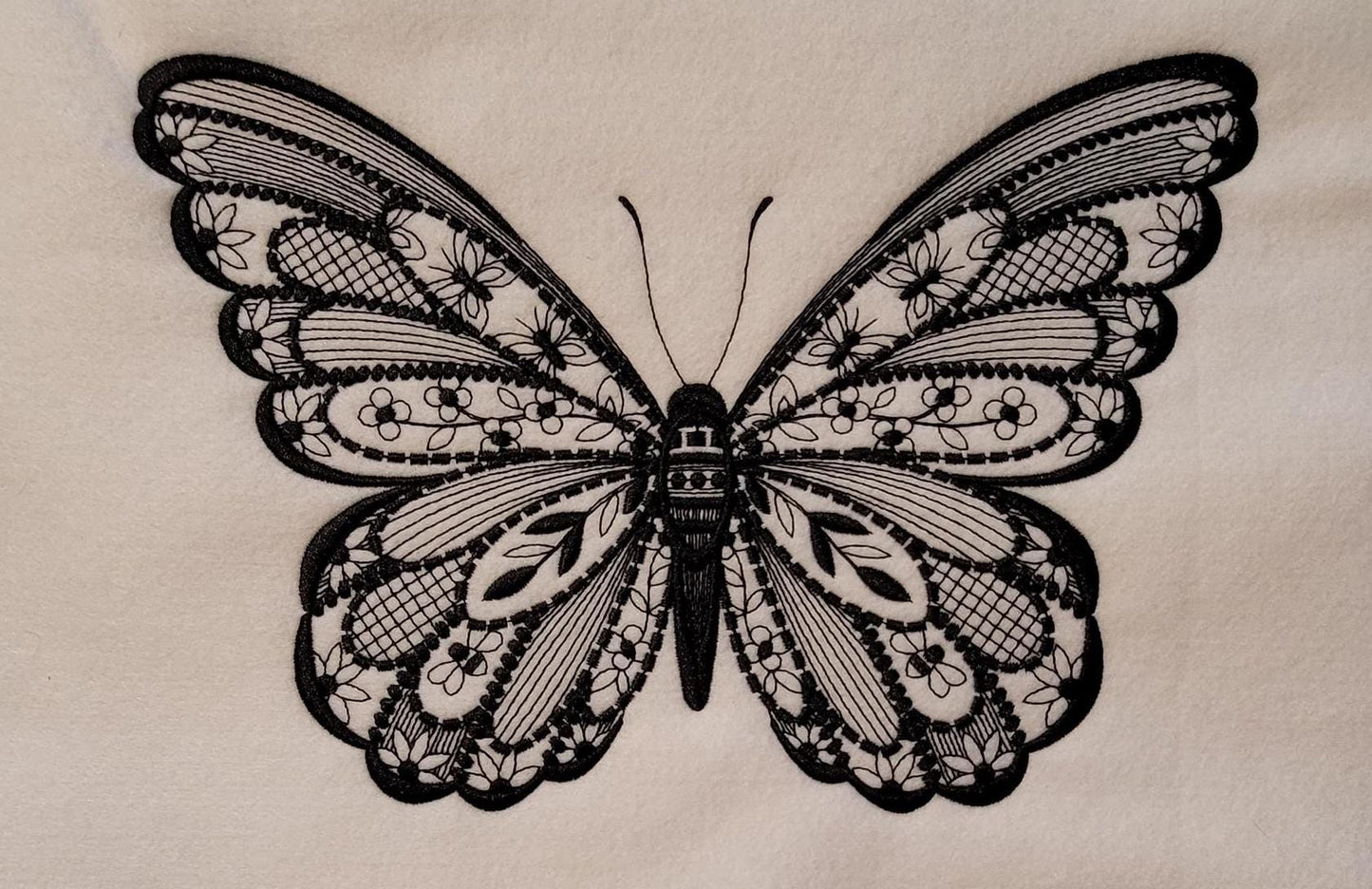 Black Butterfly, Midnight Bloom: Black Satin Butterfly Embroidery, Noir Butterfly, Midnight Garden Black Satin, Black Floral, Floral Patch