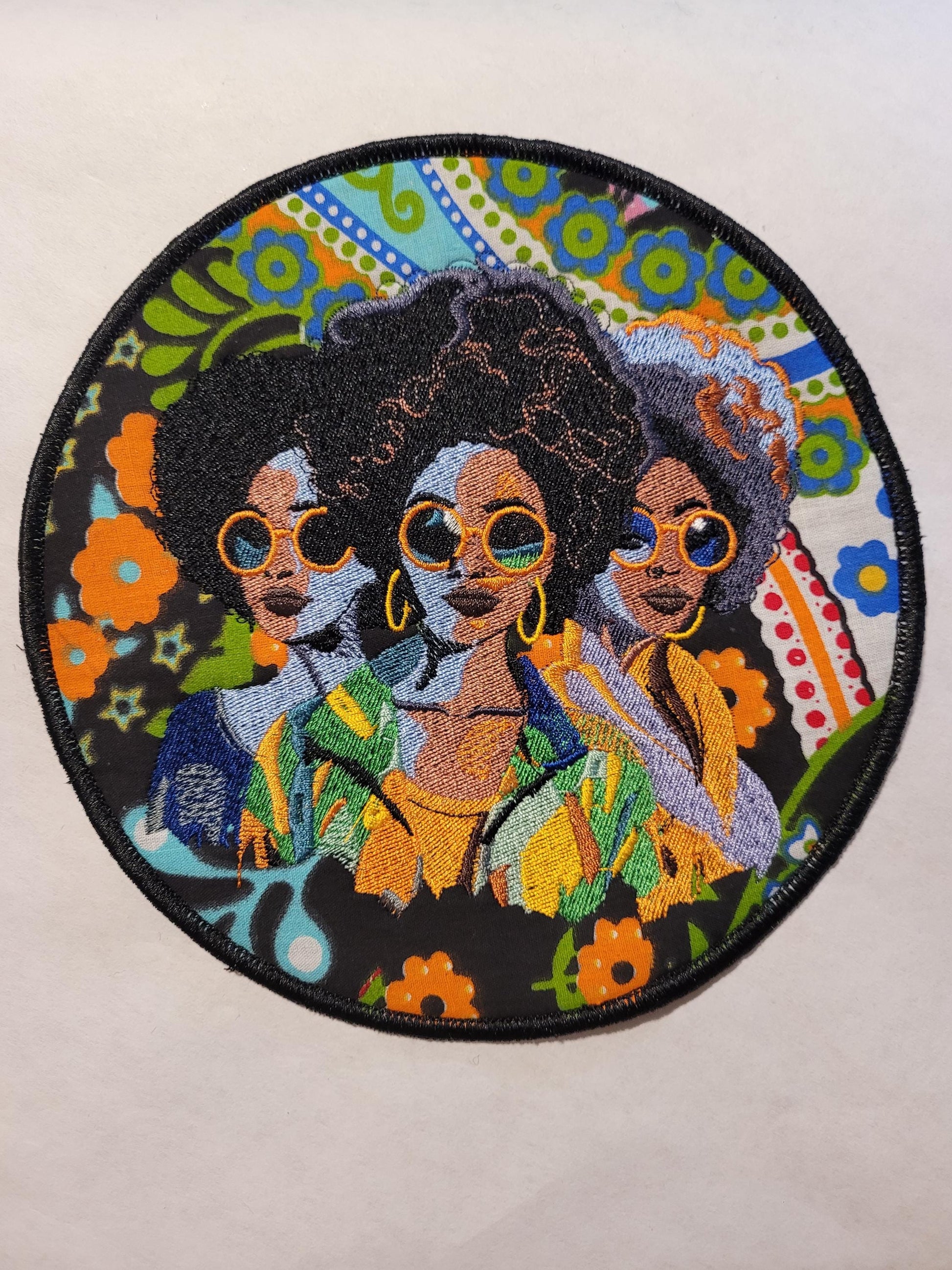 African American Black Sisters Patch, Abstract, Black Girl Magic, Afrocentric Patches, Patches for the Culture