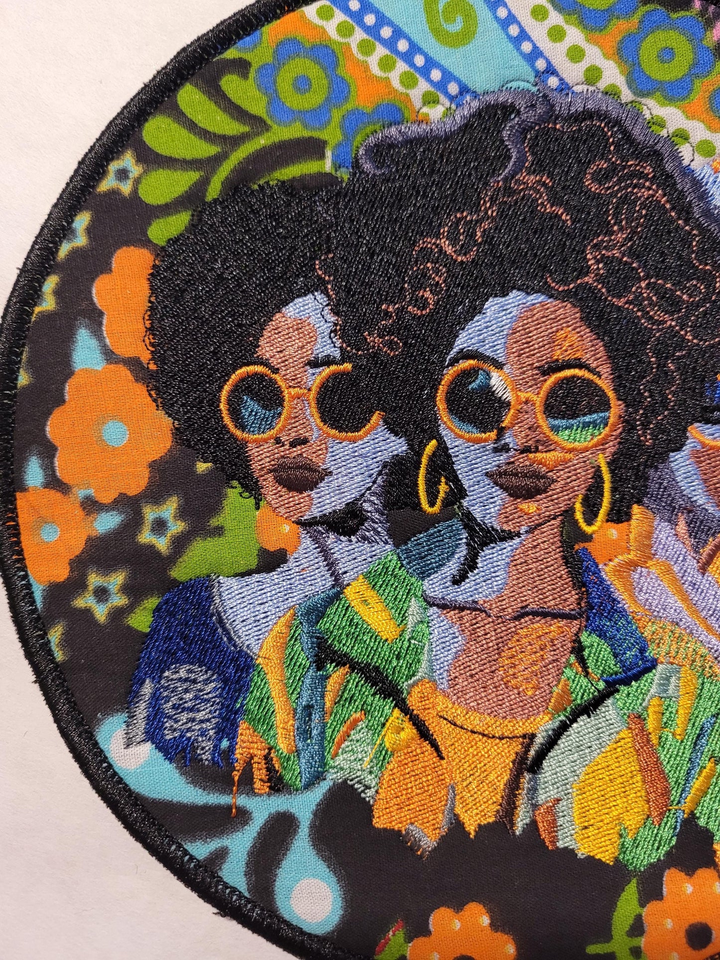 African American Black Sisters Patch, Abstract, Black Girl Magic, Afrocentric Patches, Patches for the Culture