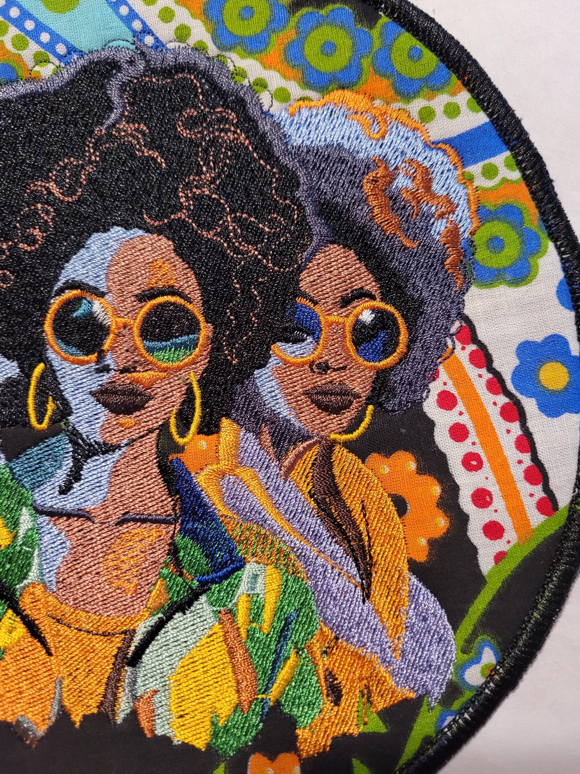 African American Black Sisters Patch, Abstract, Black Girl Magic, Afrocentric Patches, Patches for the Culture