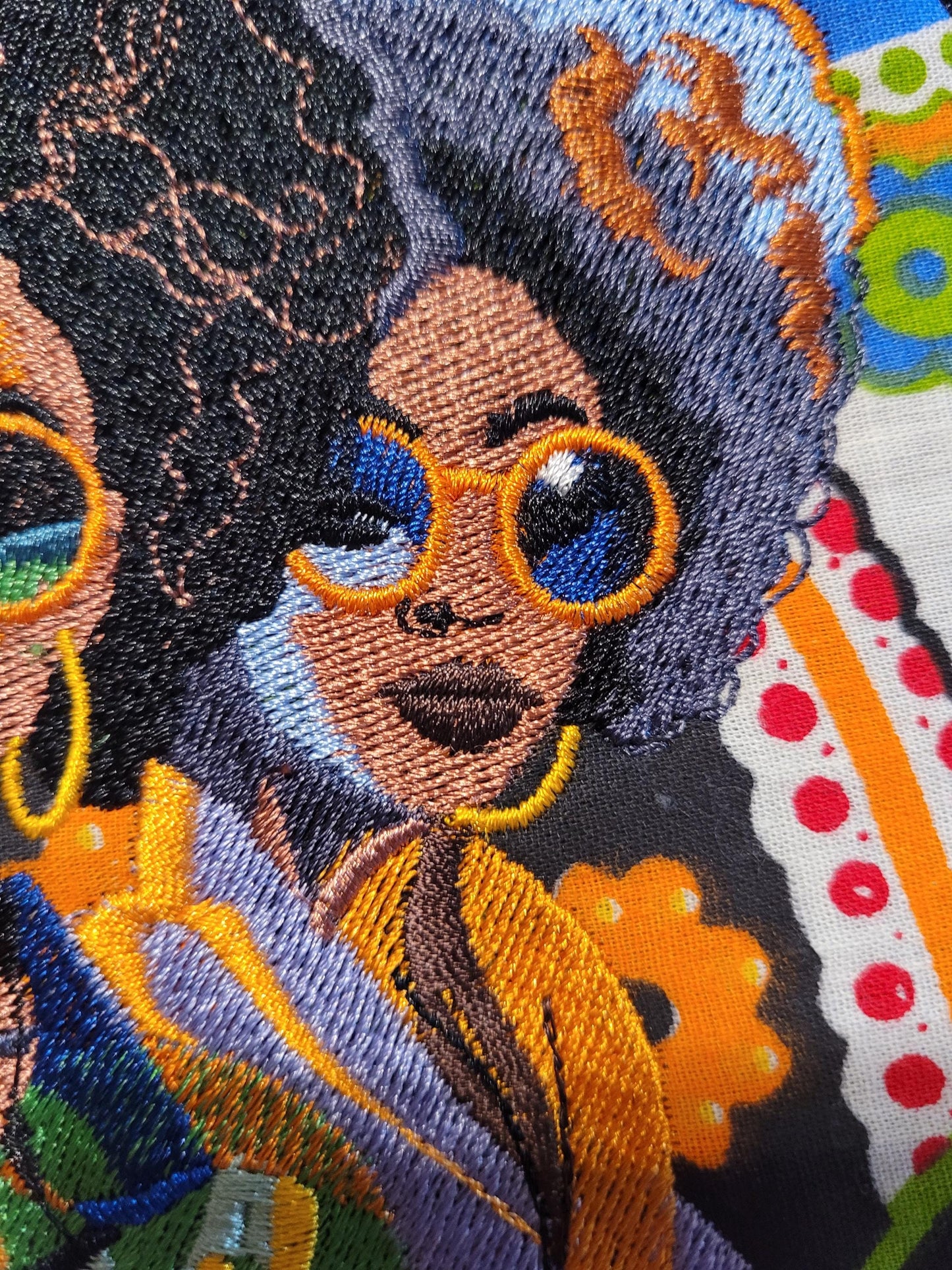 African American Black Sisters Patch, Abstract, Black Girl Magic, Afrocentric Patches, Patches for the Culture