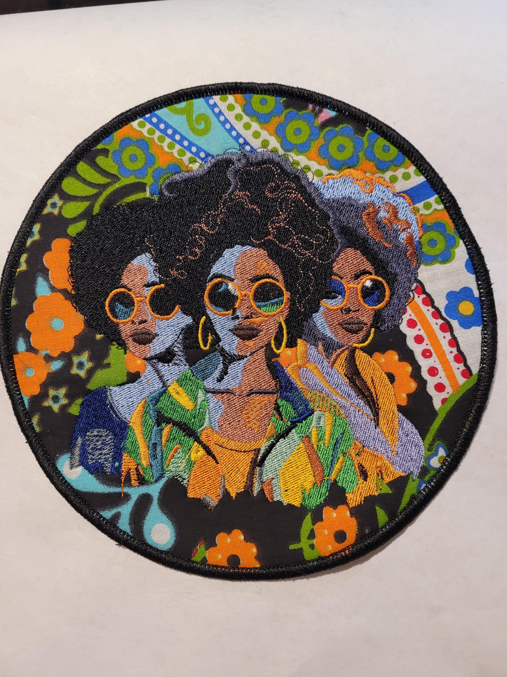 African American Black Sisters Patch, Abstract, Black Girl Magic, Afrocentric Patches, Patches for the Culture
