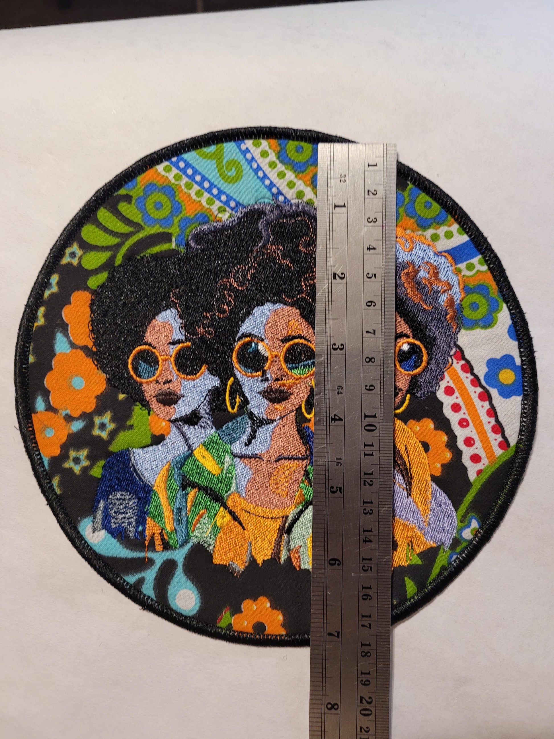 African American Black Sisters Patch, Abstract, Black Girl Magic, Afrocentric Patches, Patches for the Culture