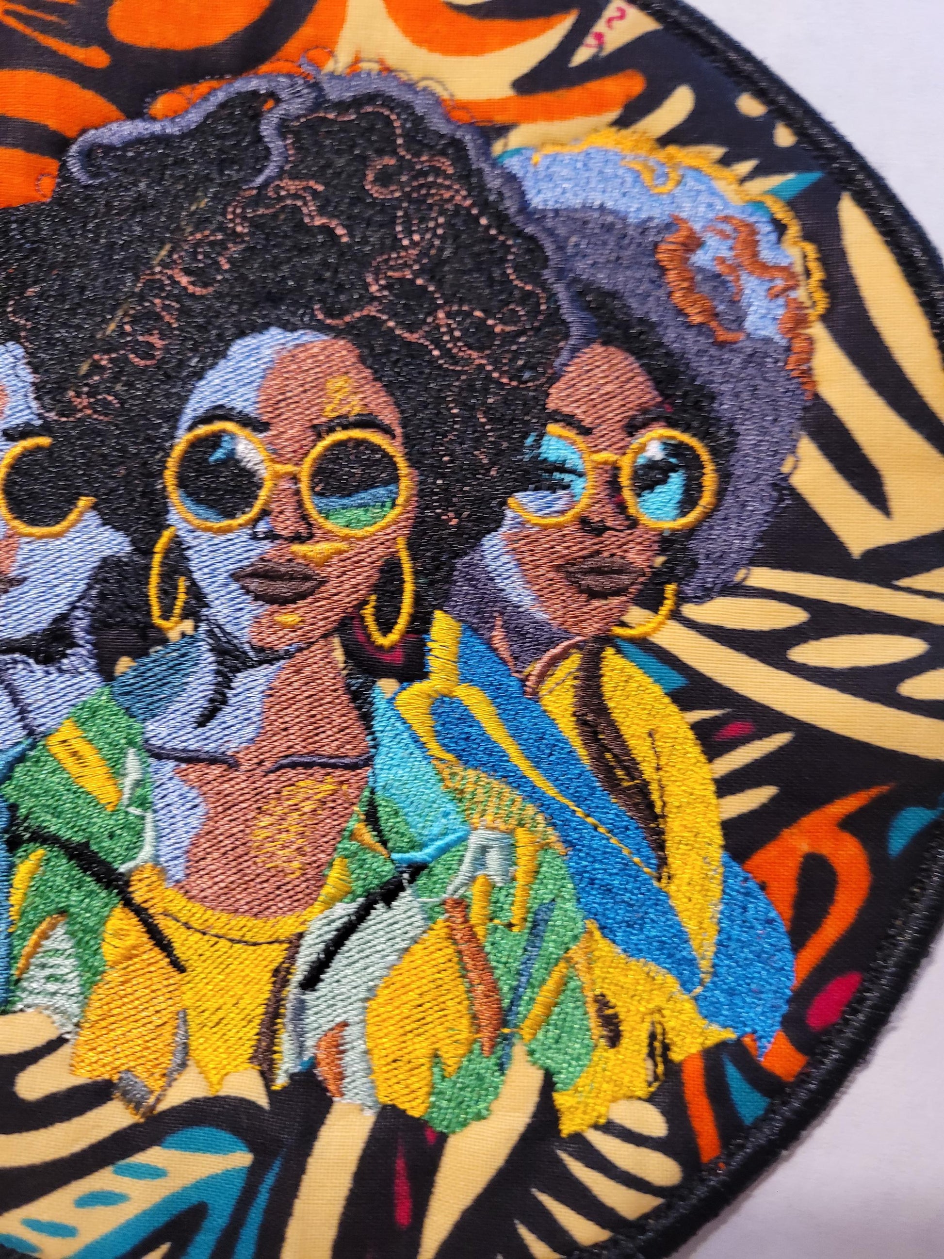 African American Black Sisters Patch, Abstract, Black Girl Magic, Afrocentric Patches, Patches for the Culture