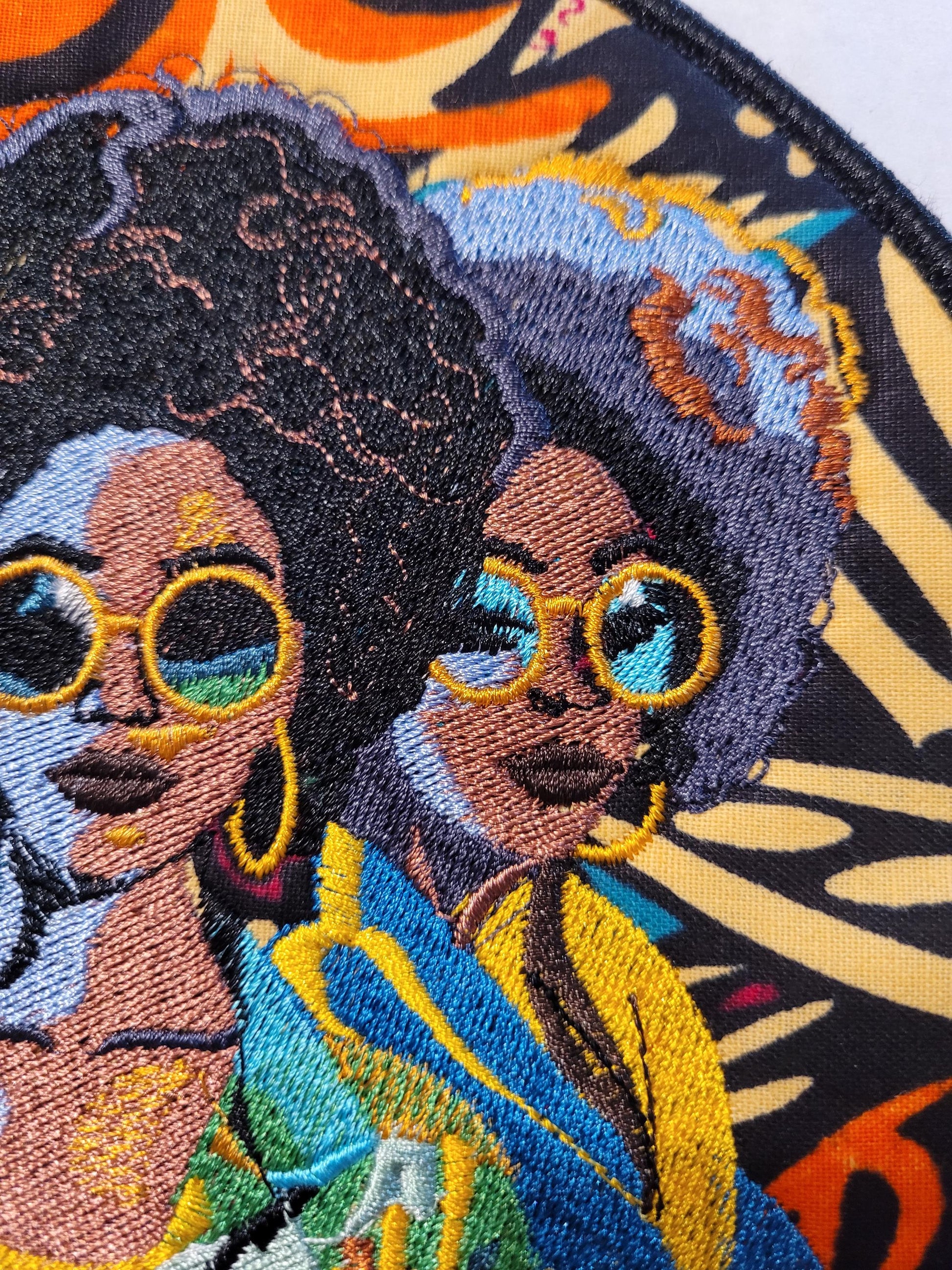 African American Black Sisters Patch, Abstract, Black Girl Magic, Afrocentric Patches, Patches for the Culture