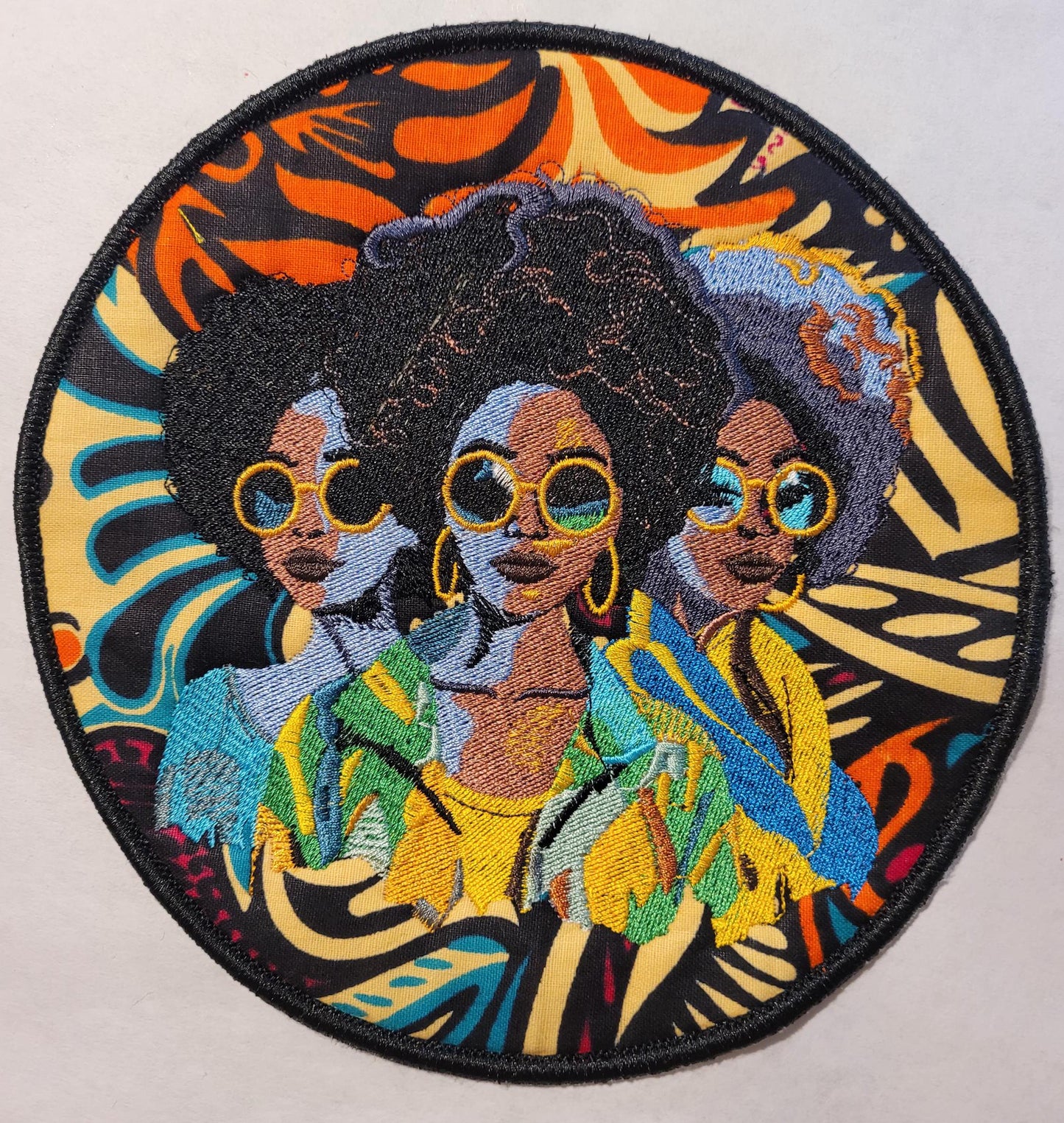 African American Black Sisters Patch, Abstract, Black Girl Magic, Afrocentric Patches, Patches for the Culture