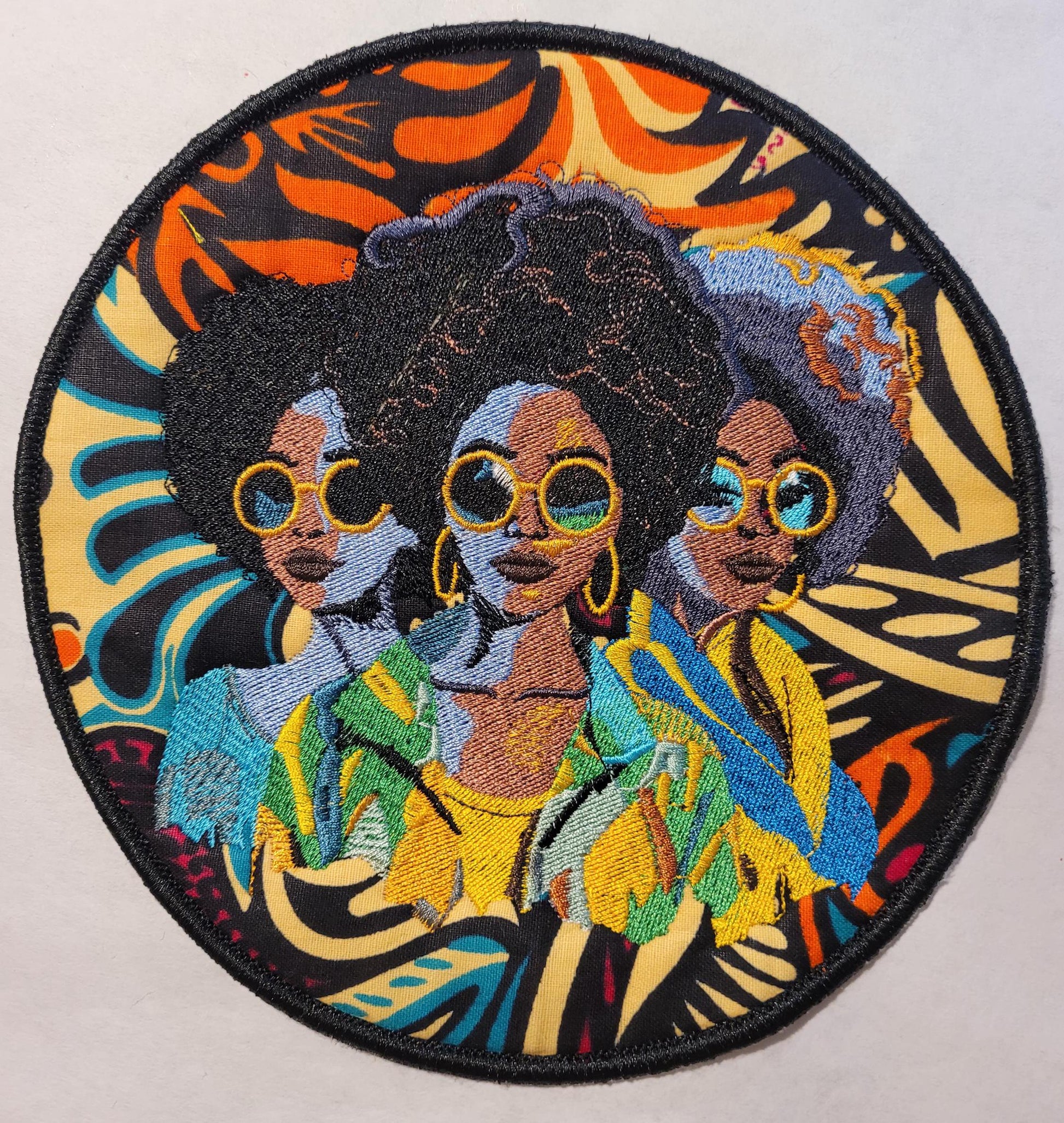 African American Black Sisters Patch, Abstract, Black Girl Magic, Afrocentric Patches, Patches for the Culture
