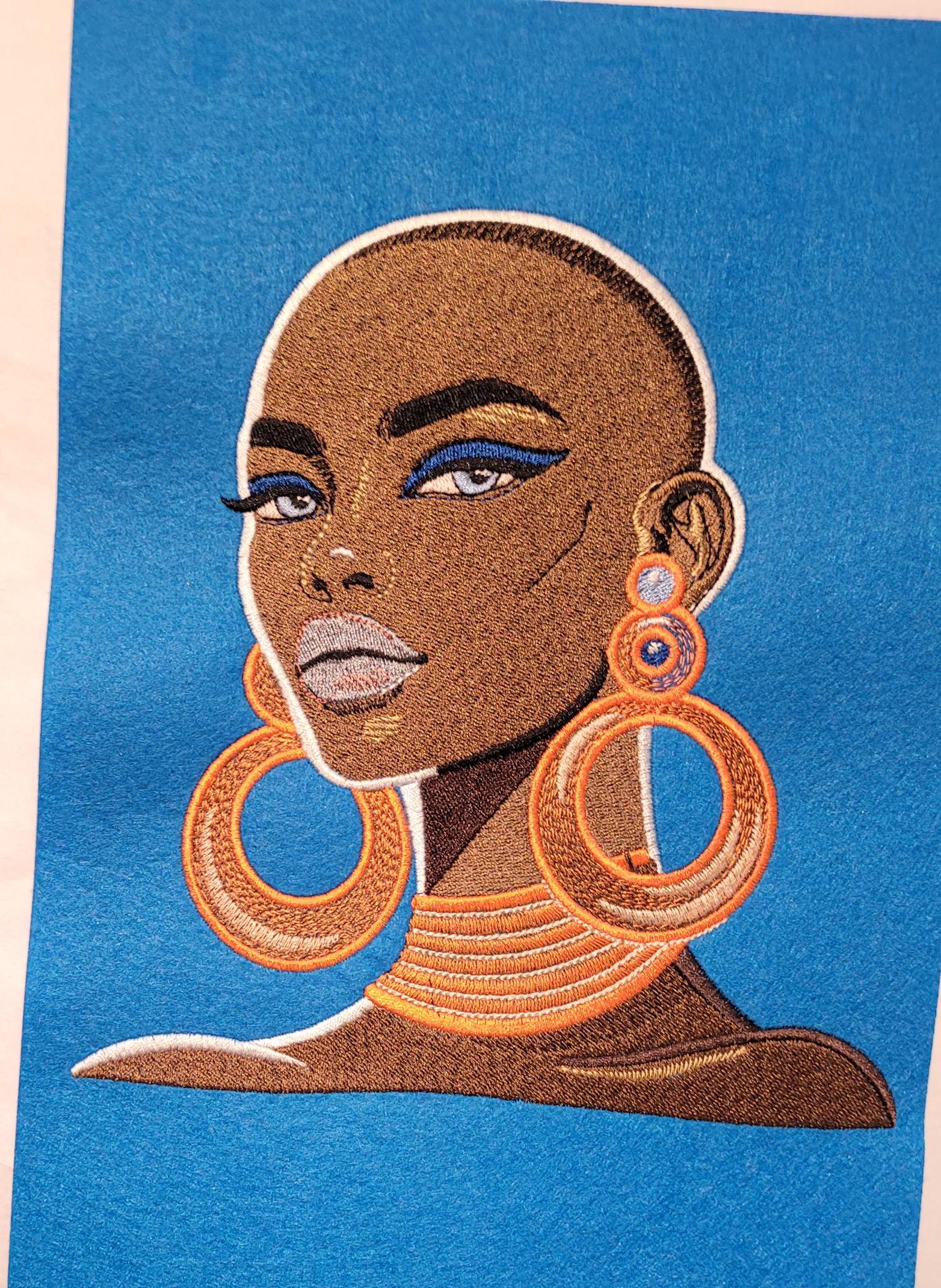 Black Woman, Afrocentric Patches, African American Iron- on Women Patches, Black Girl Magic, African American Female Patches,