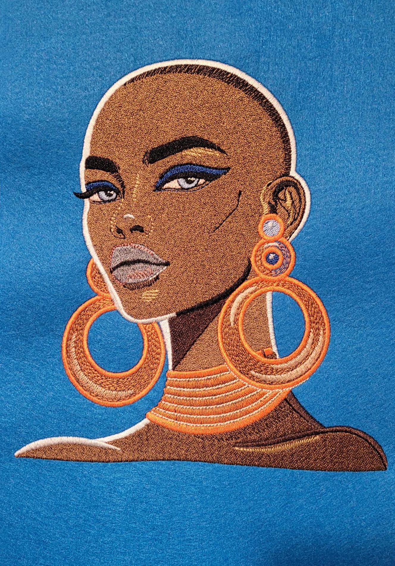 Black Woman, Afrocentric Patches, African American Iron- on Women Patches, Black Girl Magic, African American Female Patches,