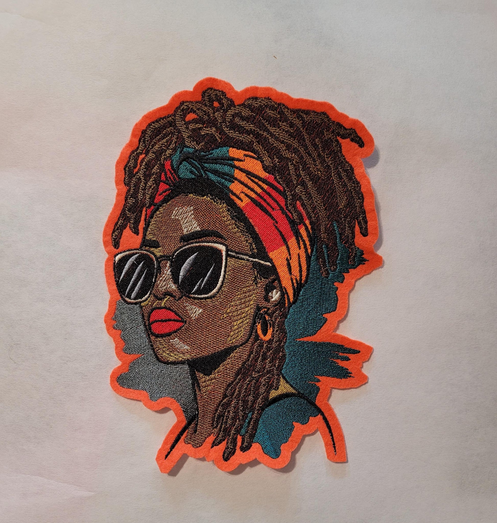 Loc'd Hair Patches, Abstract and Vibrant Soulful Patches, Afro Queen Patch, Crown of Locs, Rooted, Radiant, Loc'd in Power, Black & Bold