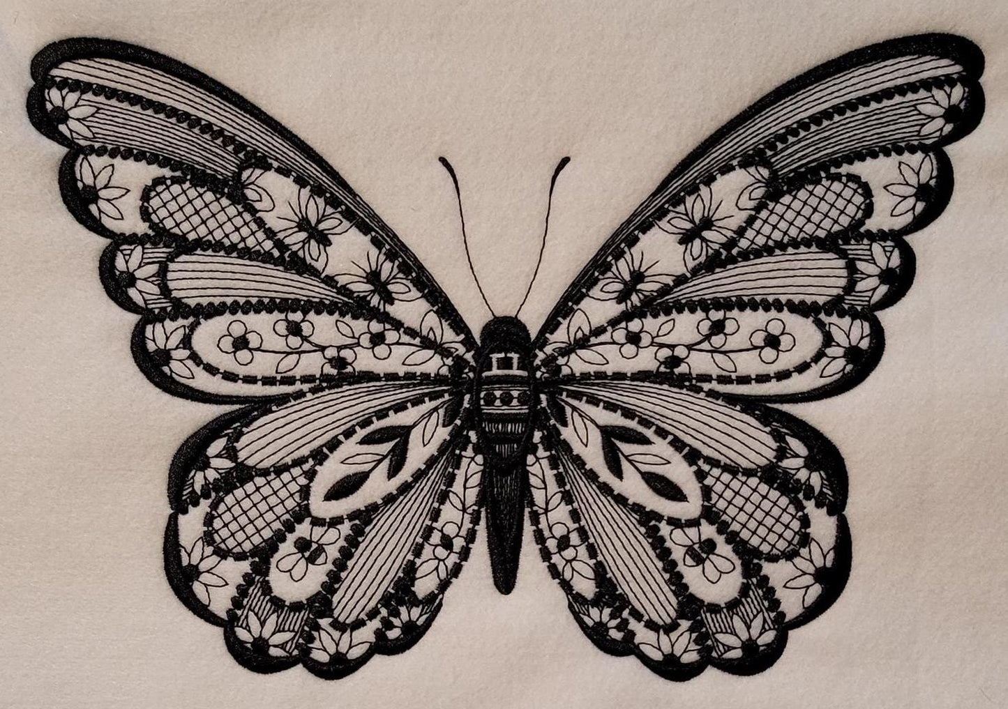 Black Butterfly, Midnight Bloom: Black Satin Butterfly Embroidery, Noir Butterfly, Midnight Garden Black Satin, Black Floral, Floral Patch