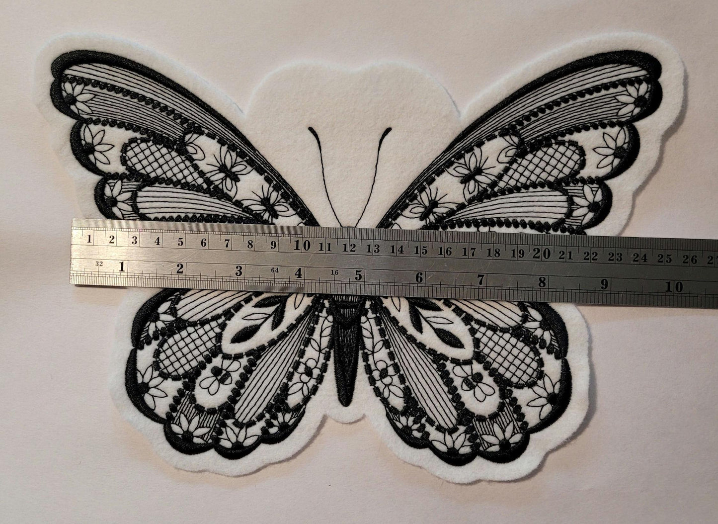 Black Butterfly, Midnight Bloom: Black Satin Butterfly Embroidery, Noir Butterfly, Midnight Garden Black Satin, Black Floral, Floral Patch