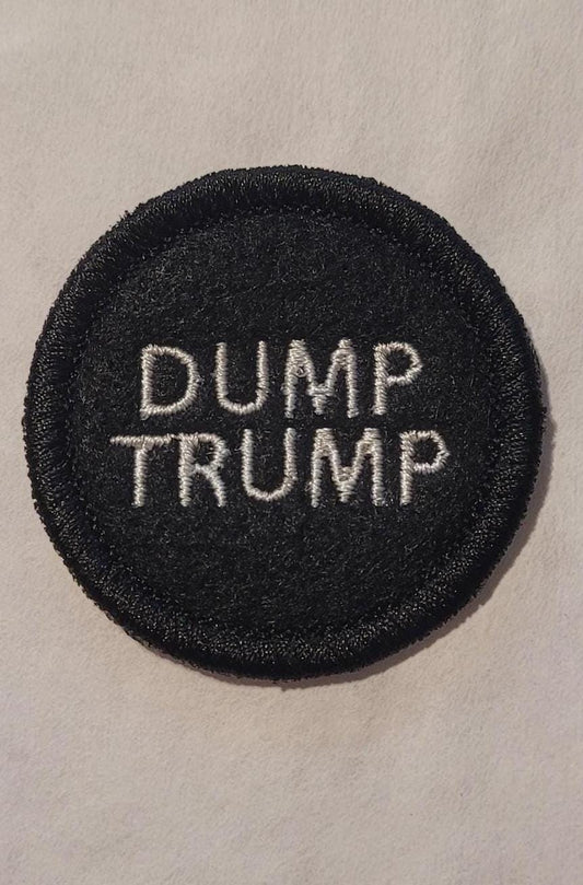 Dump Trump Felt Patch - 2" Political Protest Iron-On - Anti-Trump Resistance, Political Statement Patch