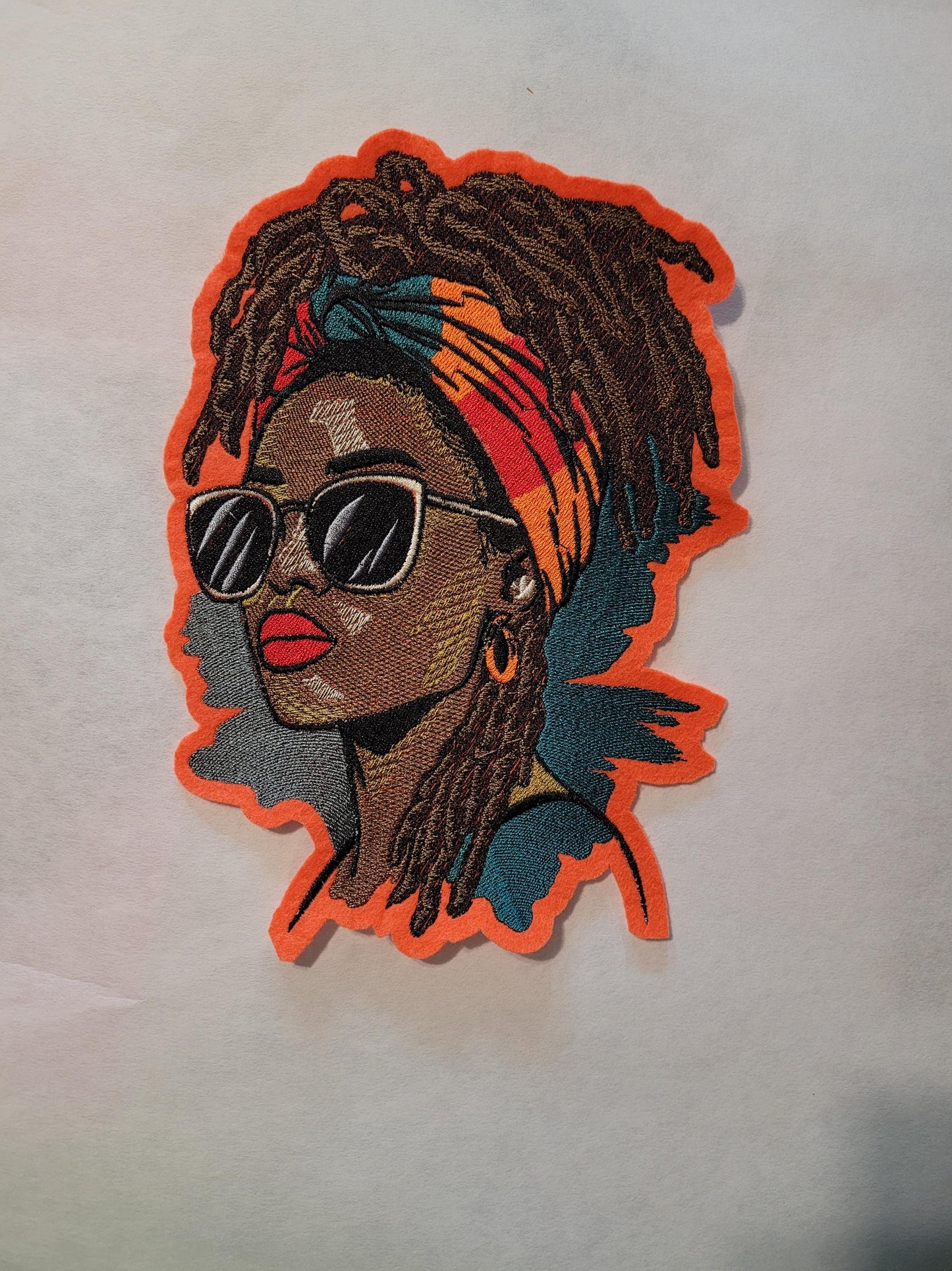 Loc'd Hair Patches, Abstract and Vibrant Soulful Patches, Afro Queen Patch, Crown of Locs, Rooted, Radiant, Loc'd in Power, Black & Bold
