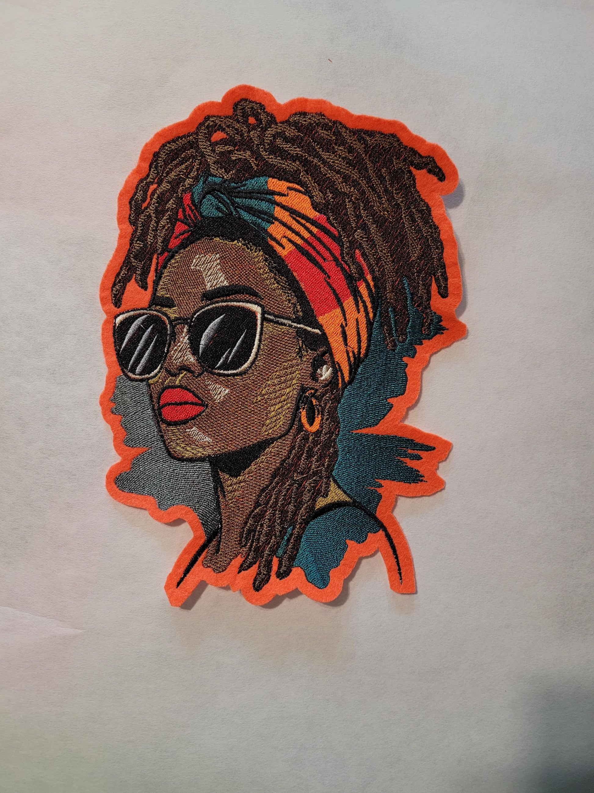 Loc'd Hair Patches, Abstract and Vibrant Soulful Patches, Afro Queen Patch, Crown of Locs, Rooted, Radiant, Loc'd in Power, Black & Bold