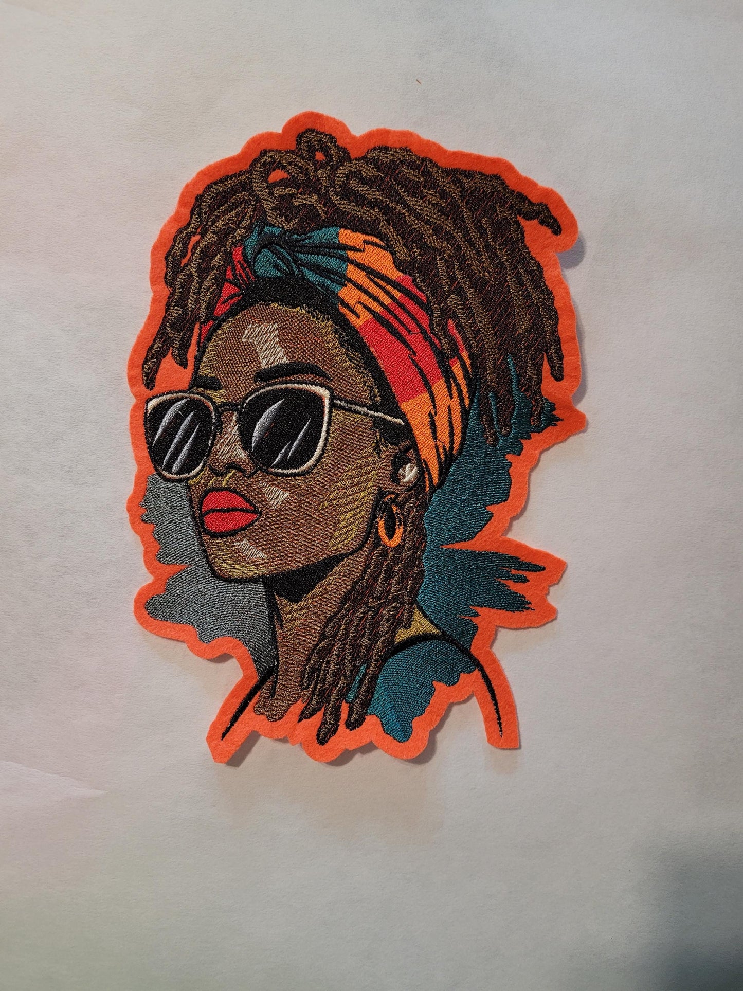 Loc'd Hair Patches, Abstract and Vibrant Soulful Patches, Afro Queen Patch, Crown of Locs, Rooted, Radiant, Loc'd in Power, Black & Bold