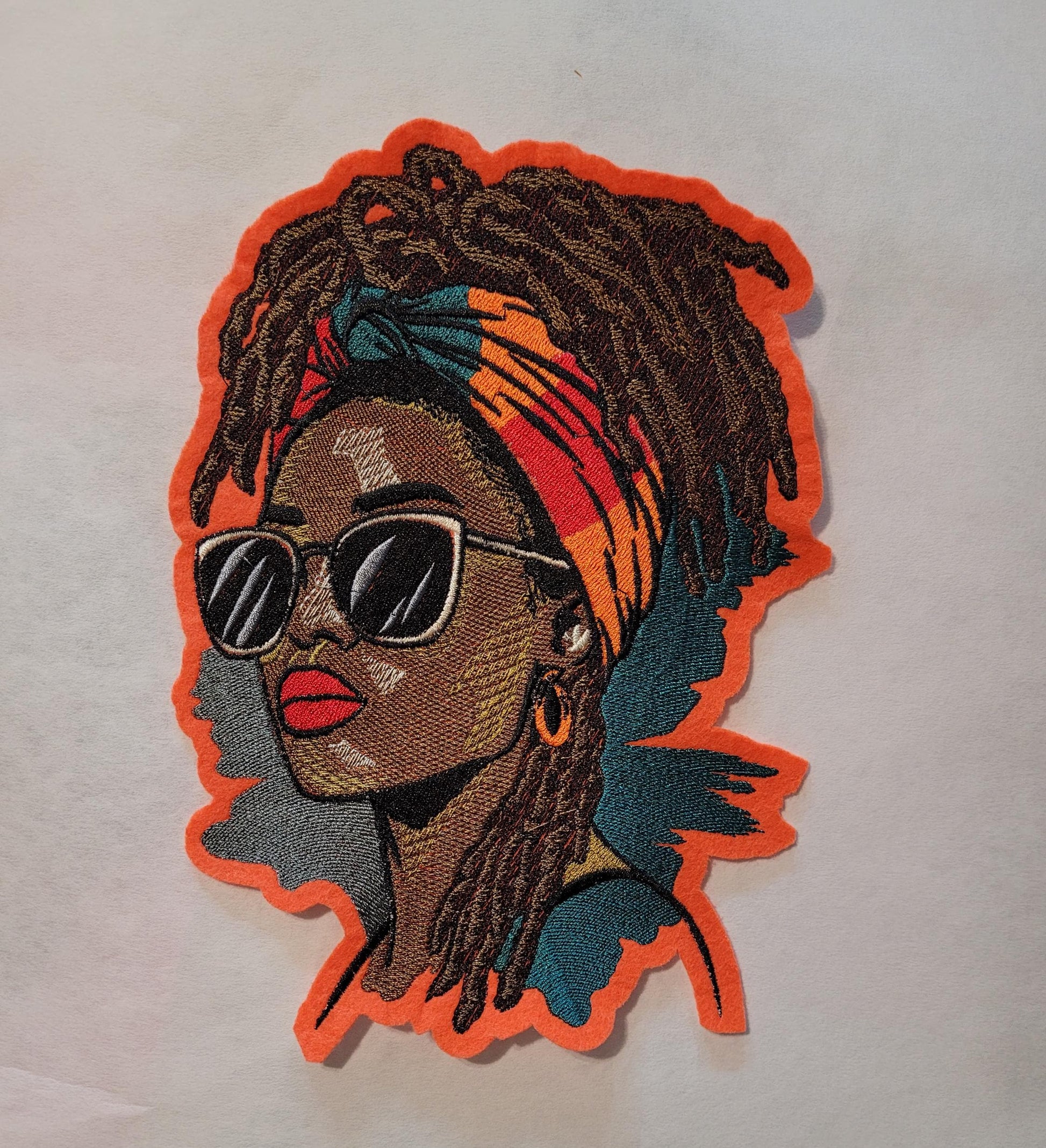 Loc'd Hair Patches, Abstract and Vibrant Soulful Patches, Afro Queen Patch, Crown of Locs, Rooted, Radiant, Loc'd in Power, Black & Bold