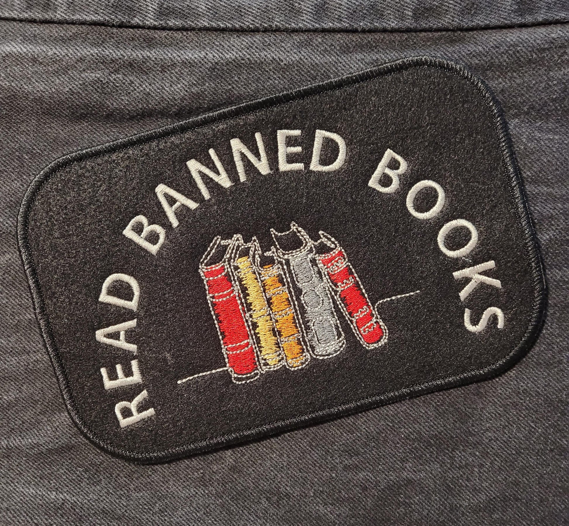 Read Banned Books, Censorship Free Patch, Rebel Reader, Resist Censorship