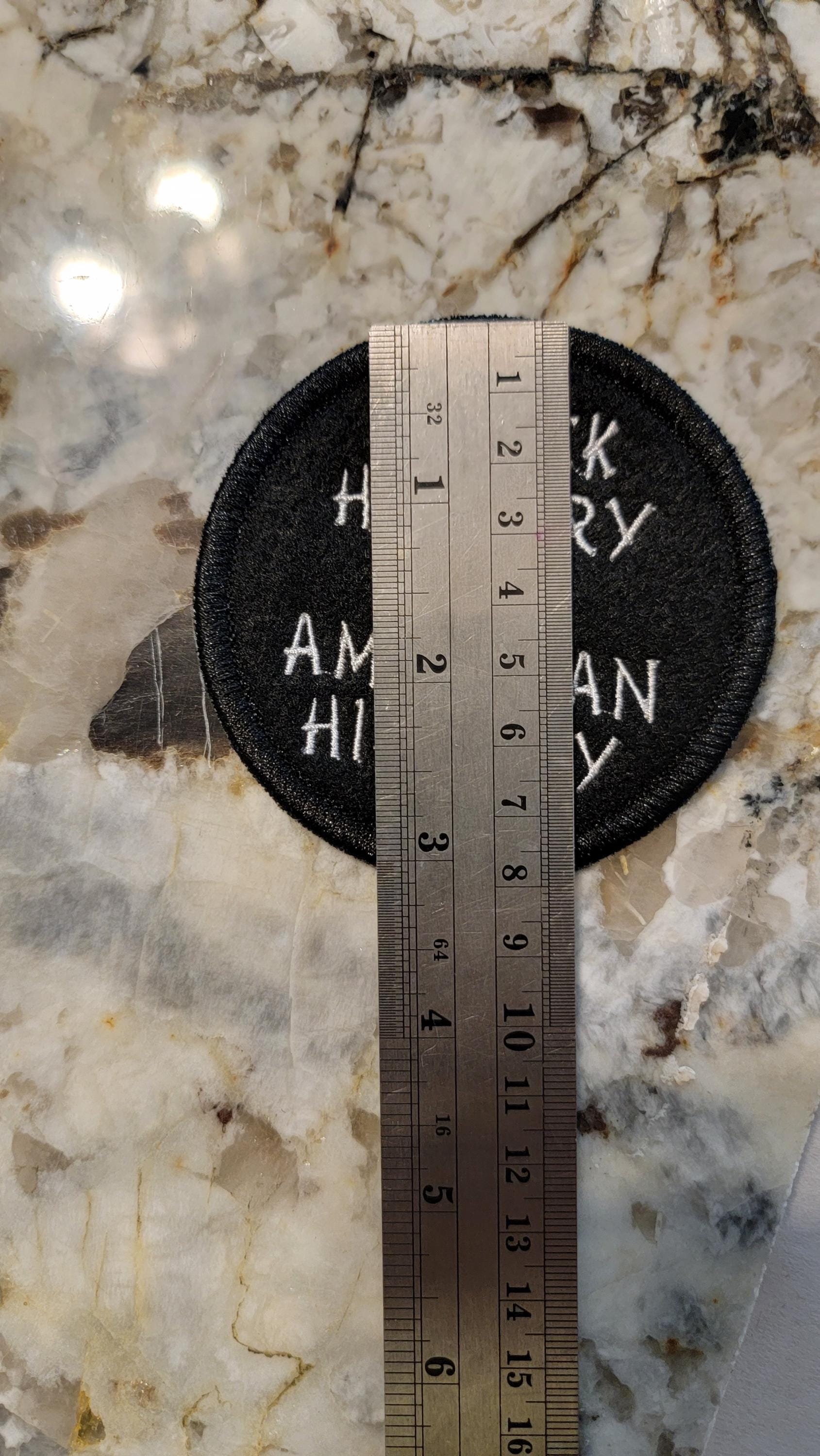 Black History Patch – “Black History Is American History” Embroidered Iron-On Patch (3.5")