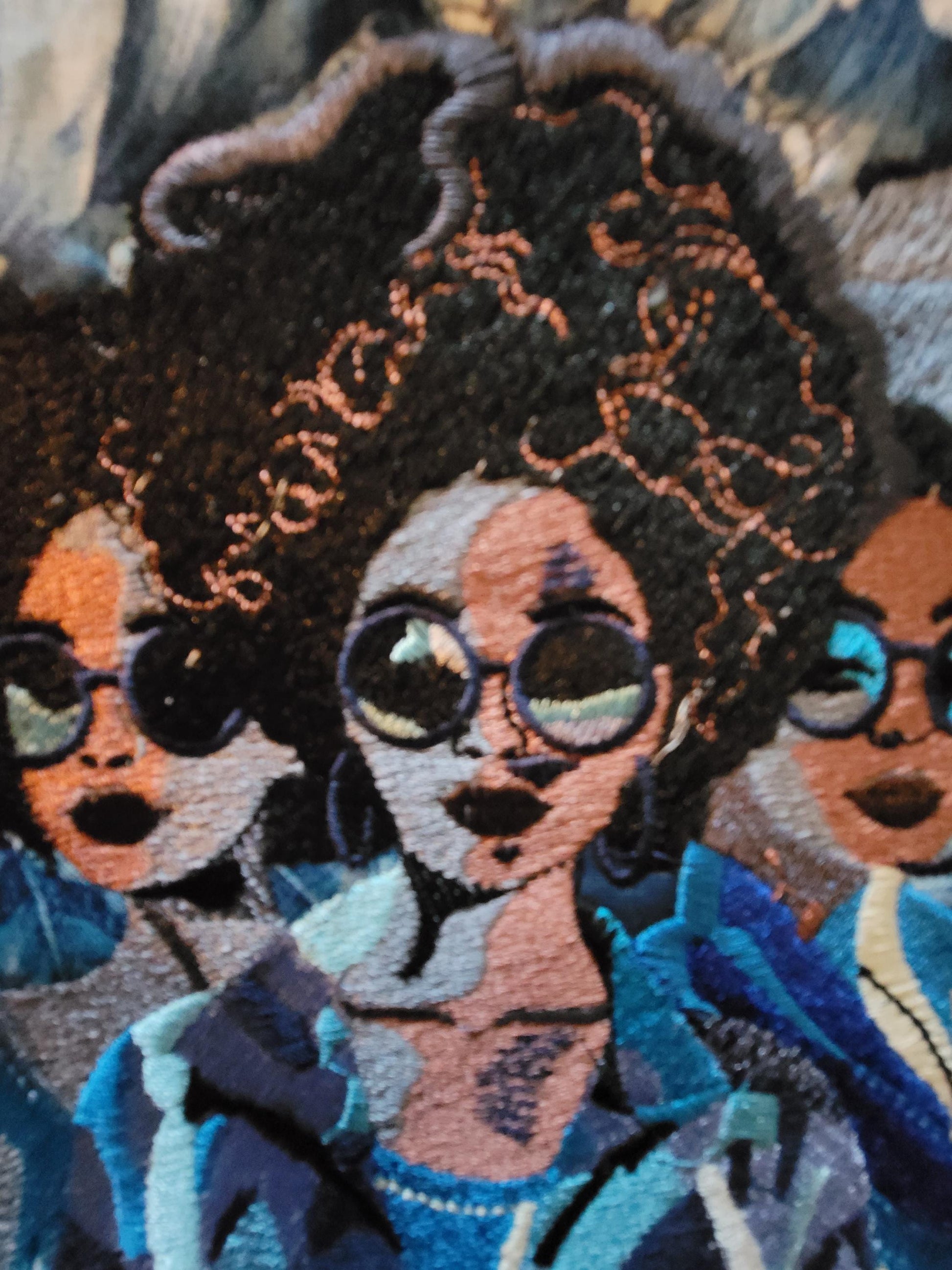 African American Black Sisters Patch, Abstract, Black Girl Magic, Afrocentric Patches, Afro Woman Sew-on Patch, Patches for the Culture