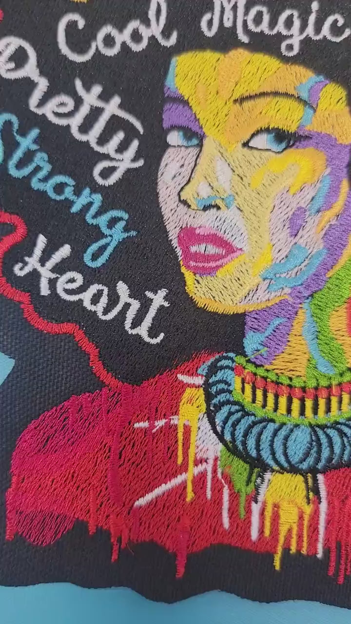Black Queen Iron-on Patch, Various Sizes, Excellence, Culture, Women, Melanin, Patches